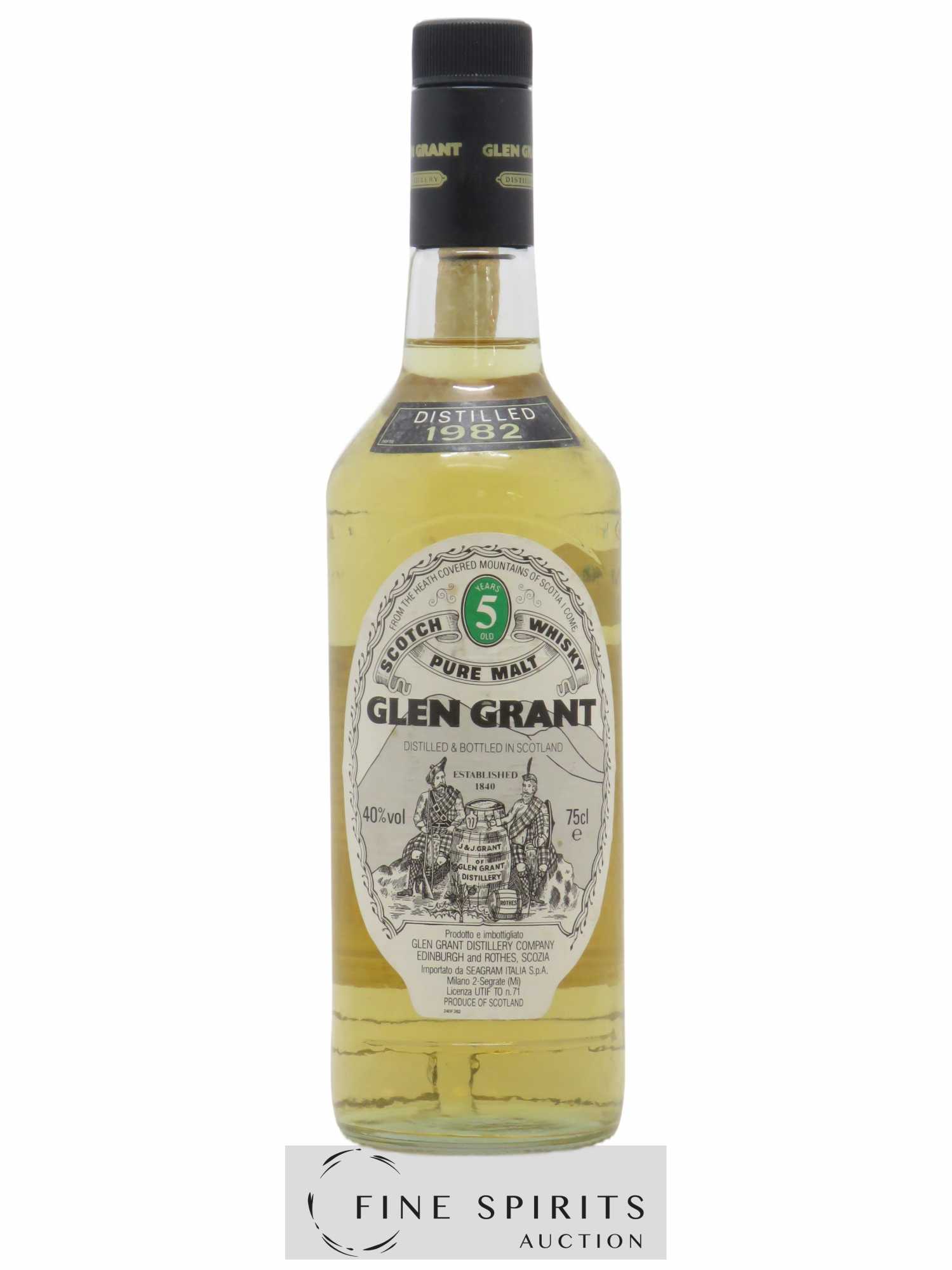 Glen Grant 5 years 1982 Of. Seagram Import