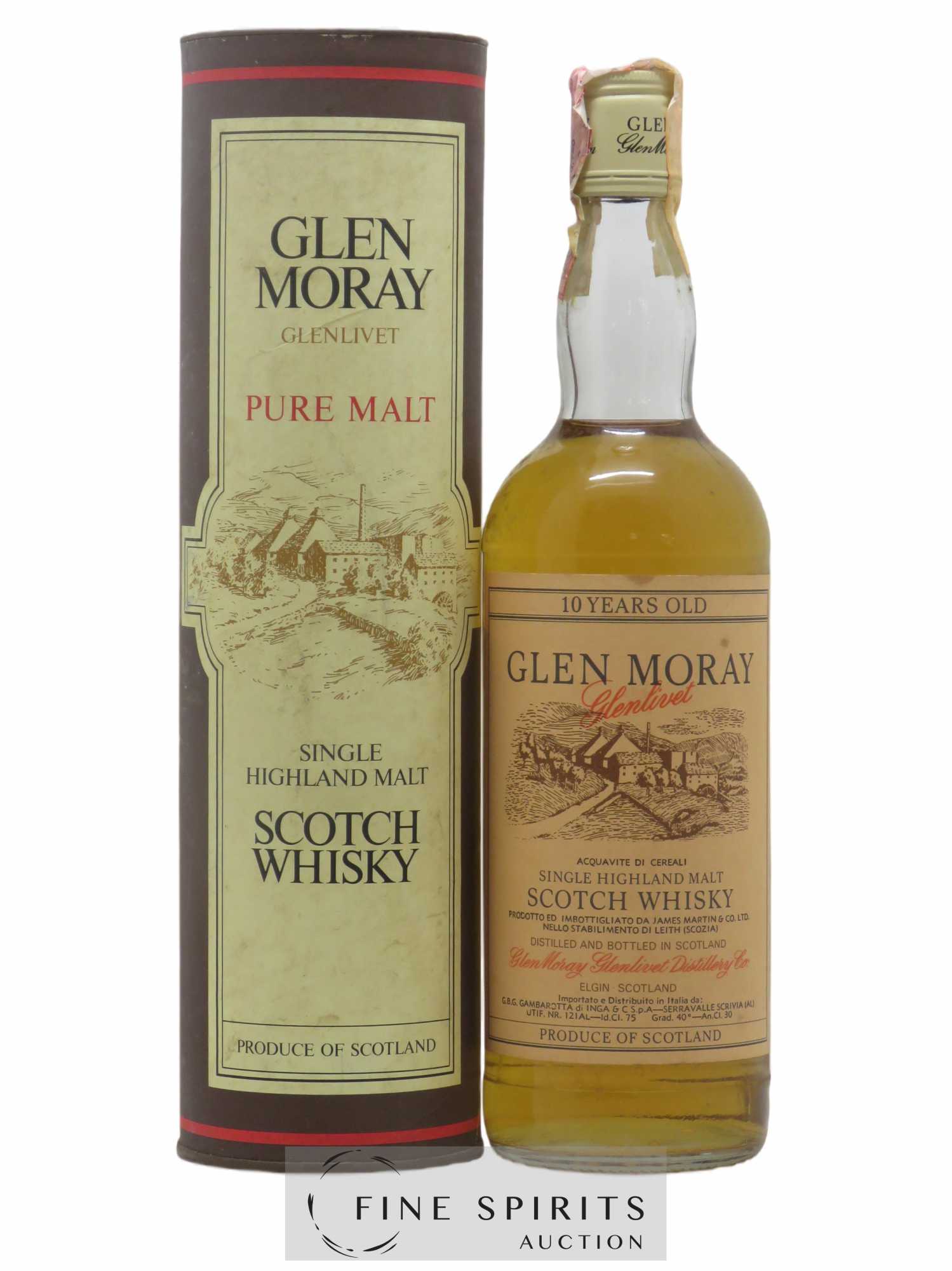 Glen Moray 10 years Of. Gambarotta Import