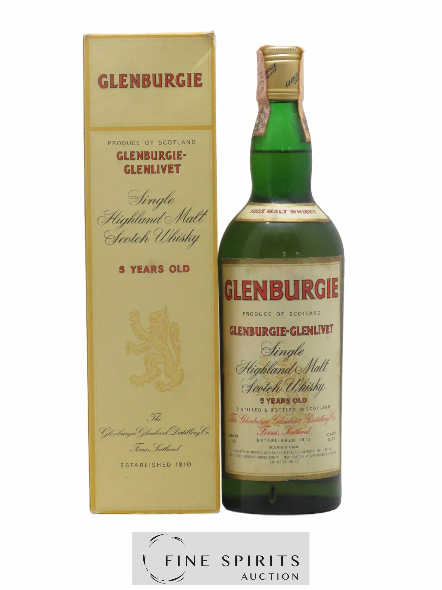 Glenburgie 5 years Of. Soffiantino Import