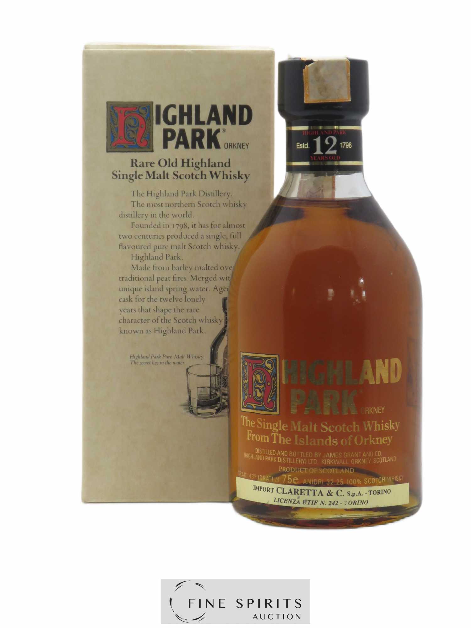 Highland Park 12 years Of.