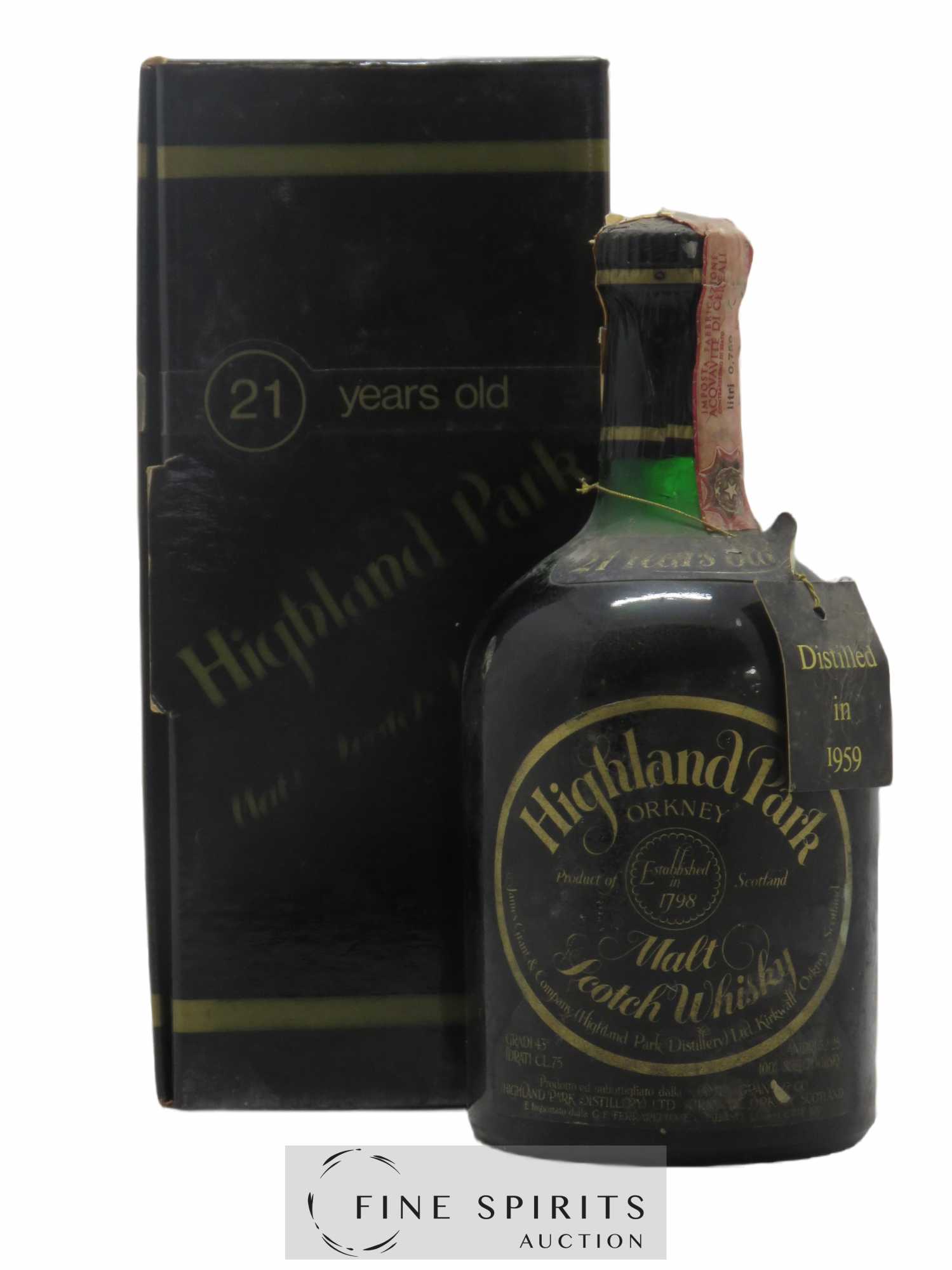 Highland Park 21 years 1959 Of. Ferraretto Import Dumpy