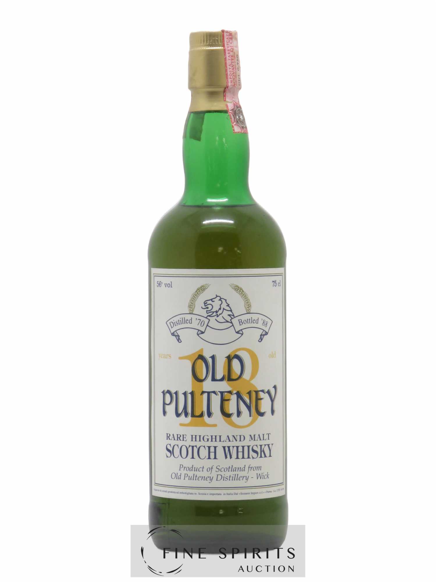 Old Pulteney 18 years 1970 Sestante bottled 1988