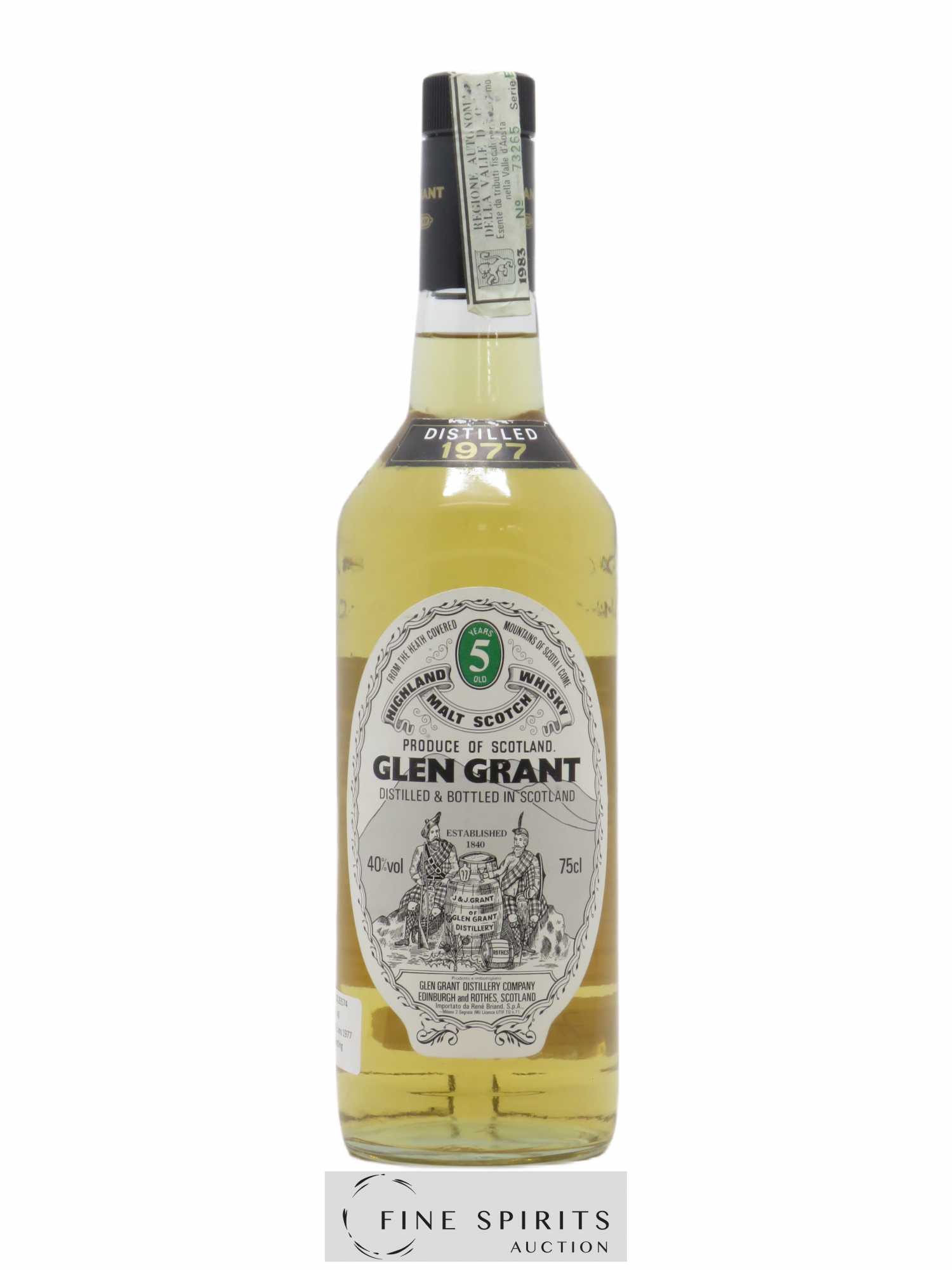 Glen Grant 5 years 1977 Of.