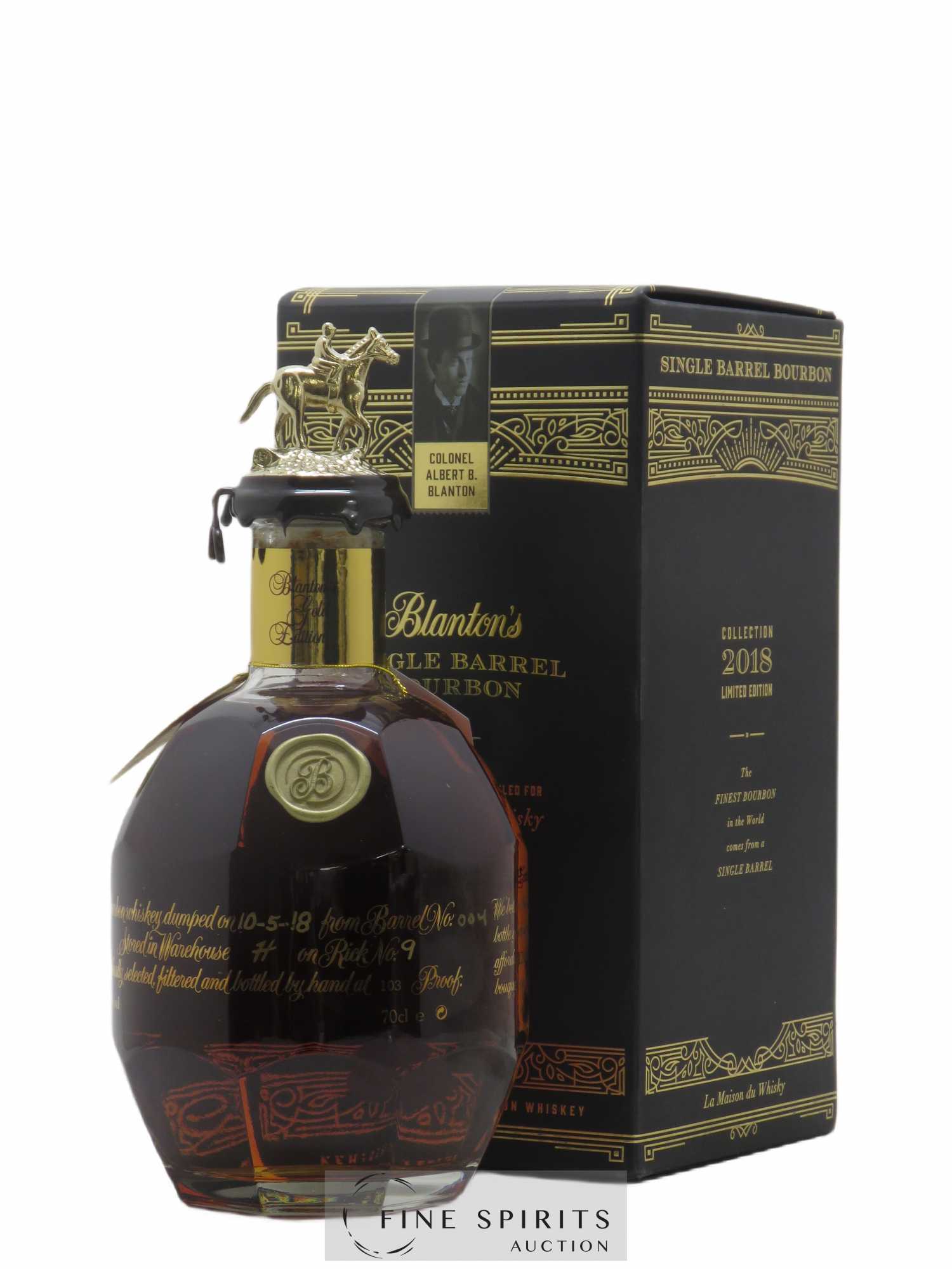 Blanton's Of. Single Barrel n°4 Warehouse H - Single Barrel n°4 - dumped 2018