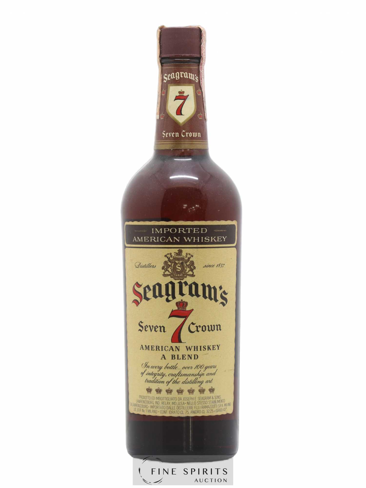 Seagram's Of. Seven 7 Crown A Blend Imported