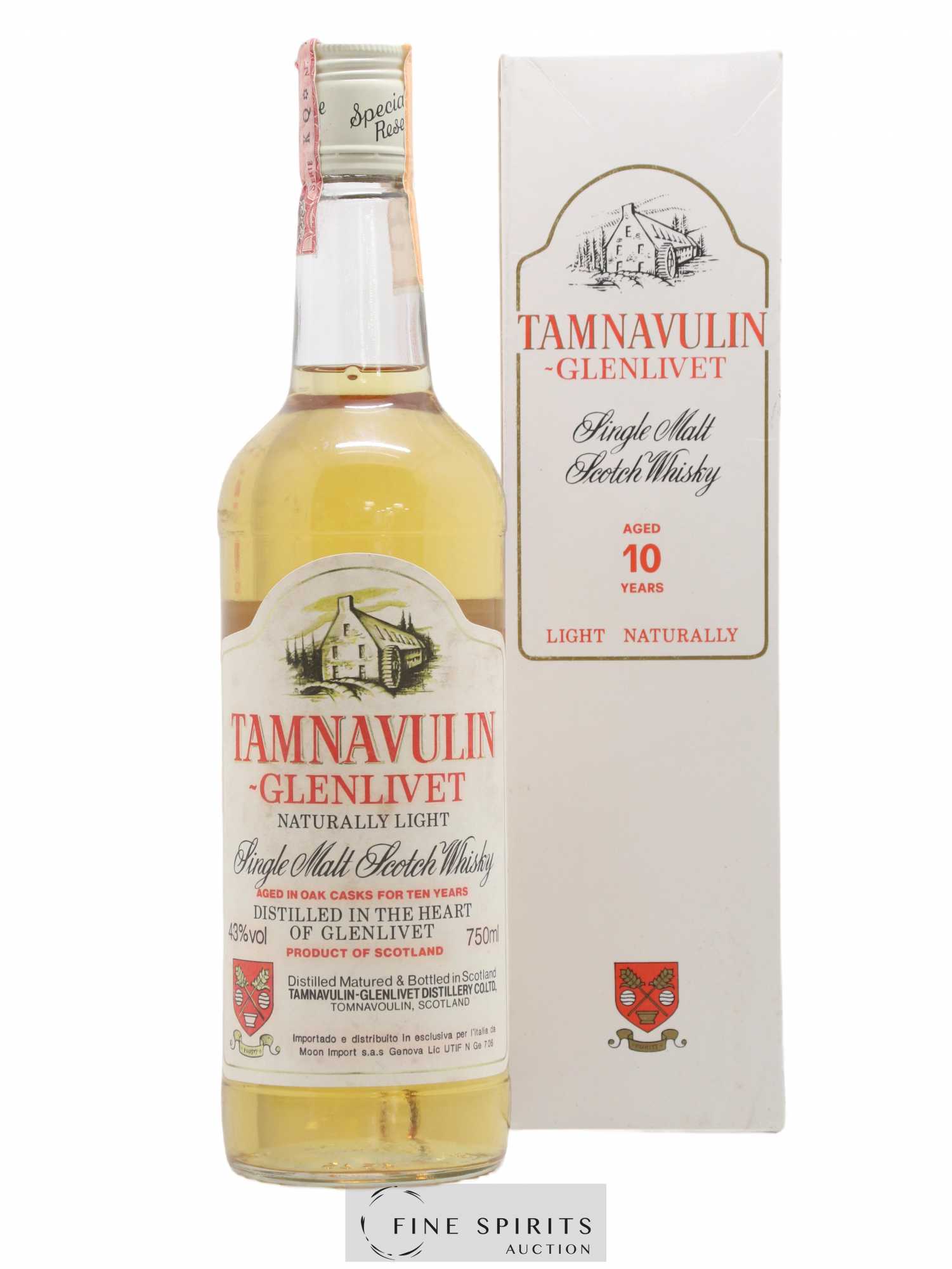 Tamnavulin 10 years Of. Naturally Light Moon Import (75cl.)