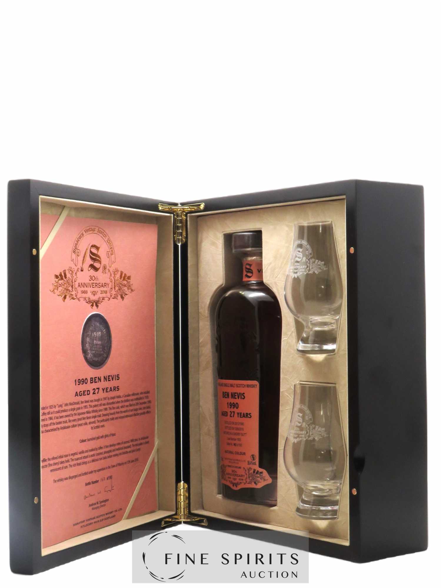 Ben Nevis 27 years 1990 Signatory Vintage 30th Anniversary Cask 1505