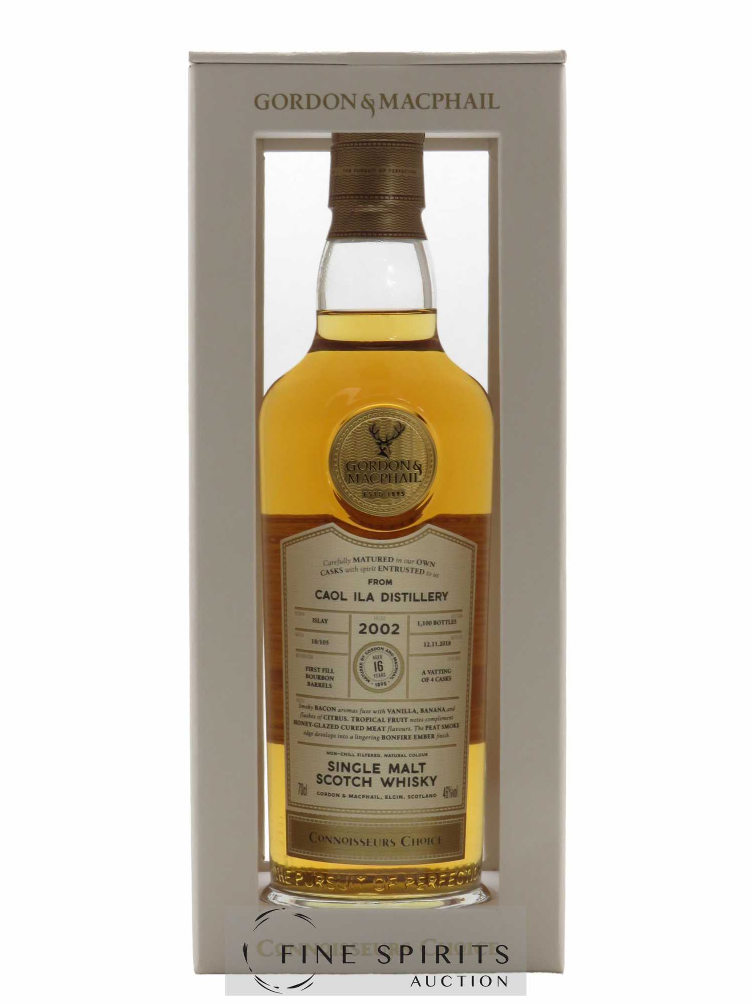 Caol Ila 16 years 2002 Gordon & MacPhail Batch 18-105 - bottled in 2018 Connoisseurs Choice