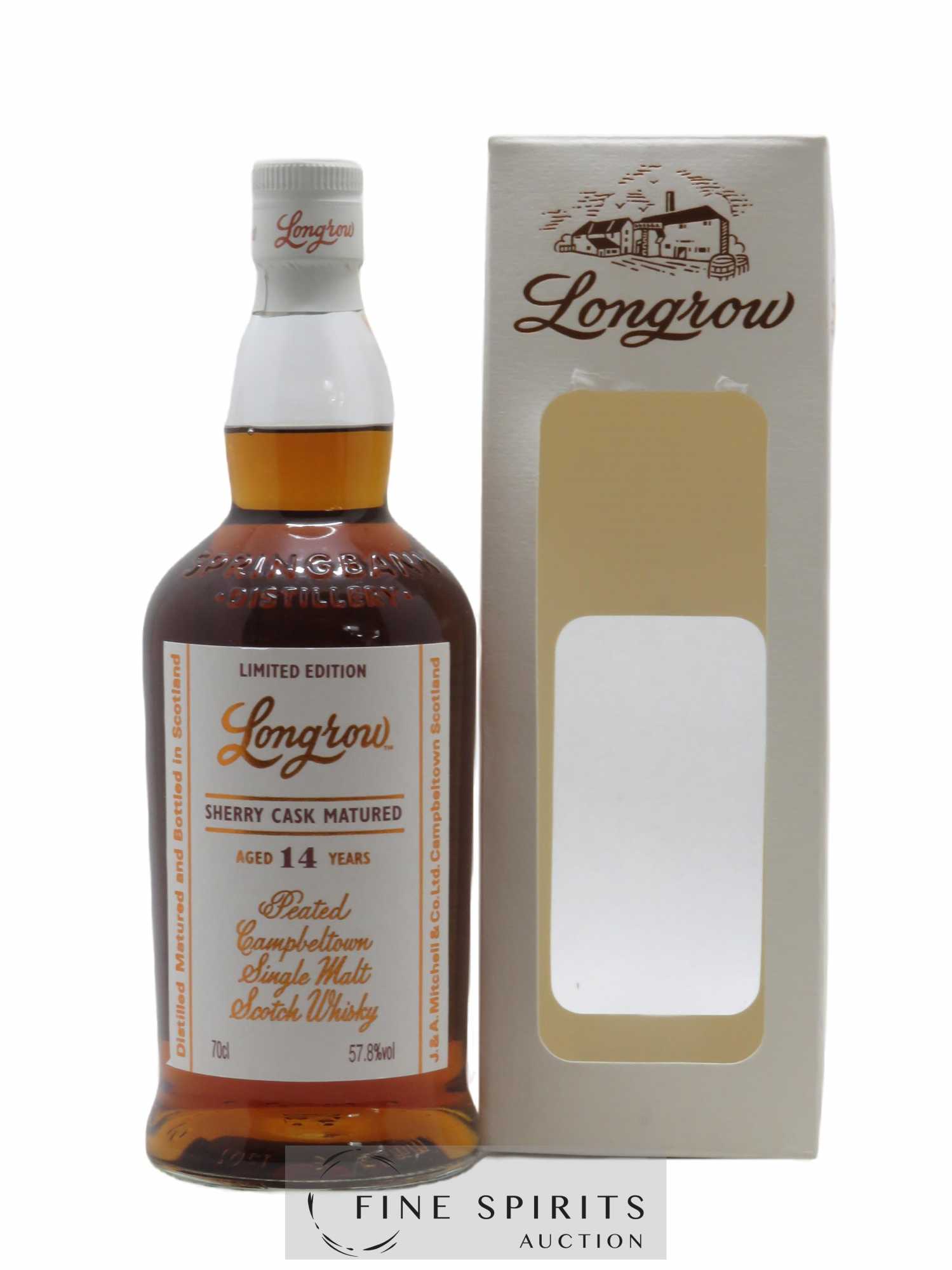 Longrow 14 years 2003 Of. Sherry Cask Matured One of 9000 - bottled 2018 Limited Edition