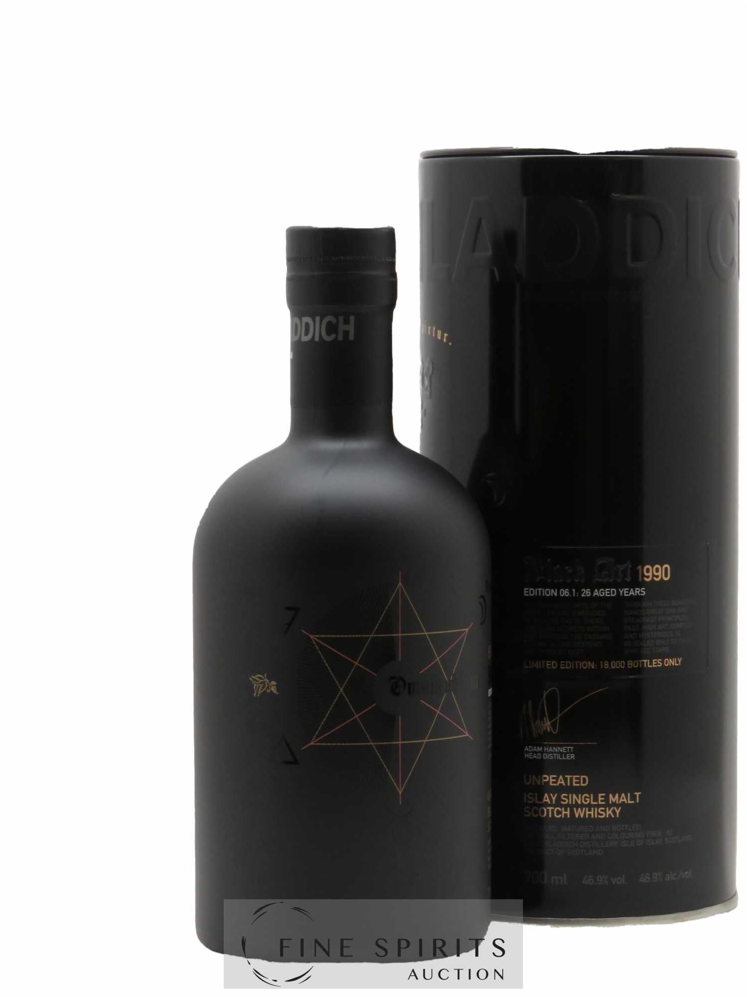 Bruichladdich 26 years 1990 Of. Black Art Edition 06.1