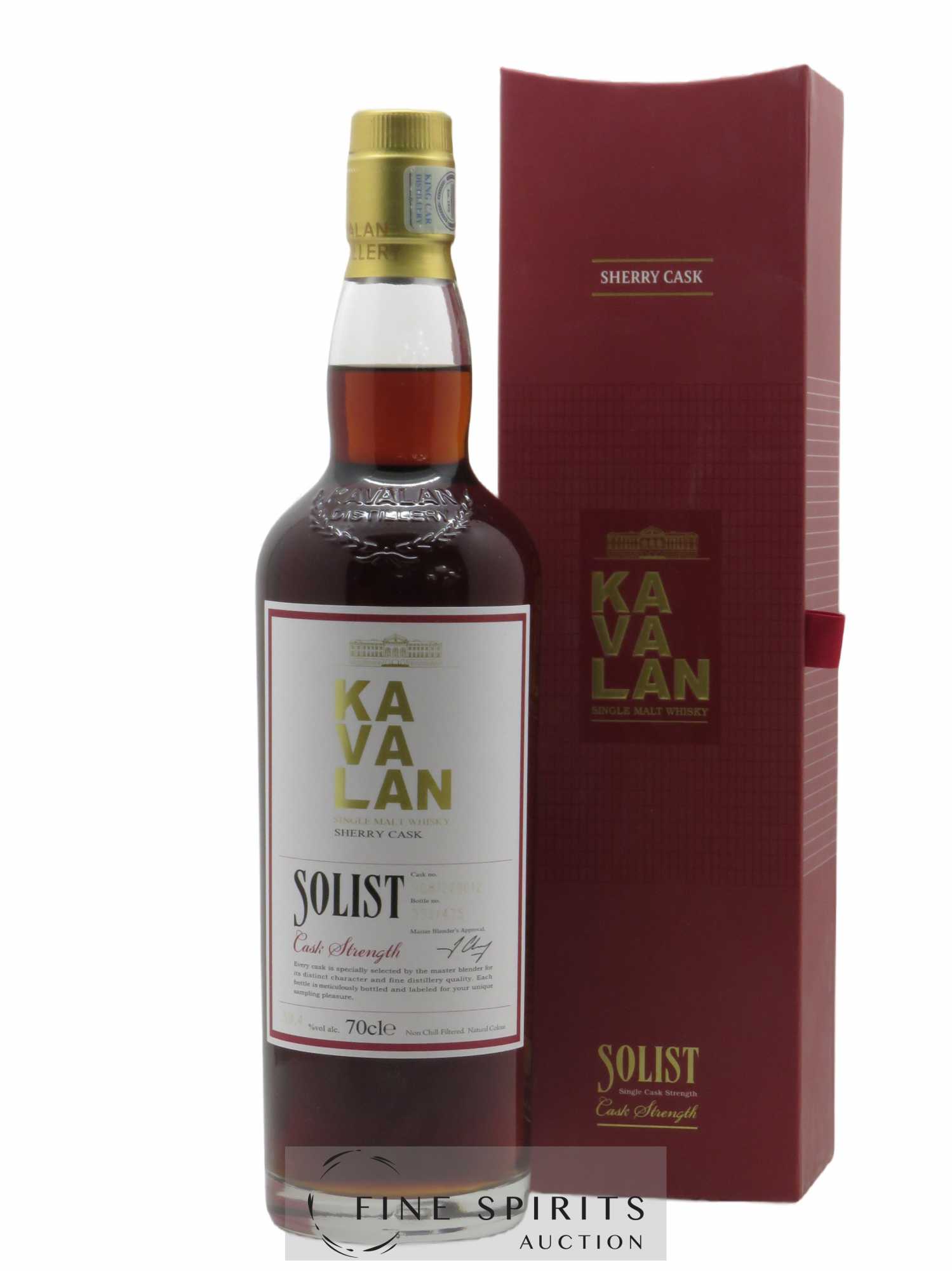 Kavalan Of. Solist Sherry Cask n°S081217028 - One of 486 - bottled 2017 Cask Strength