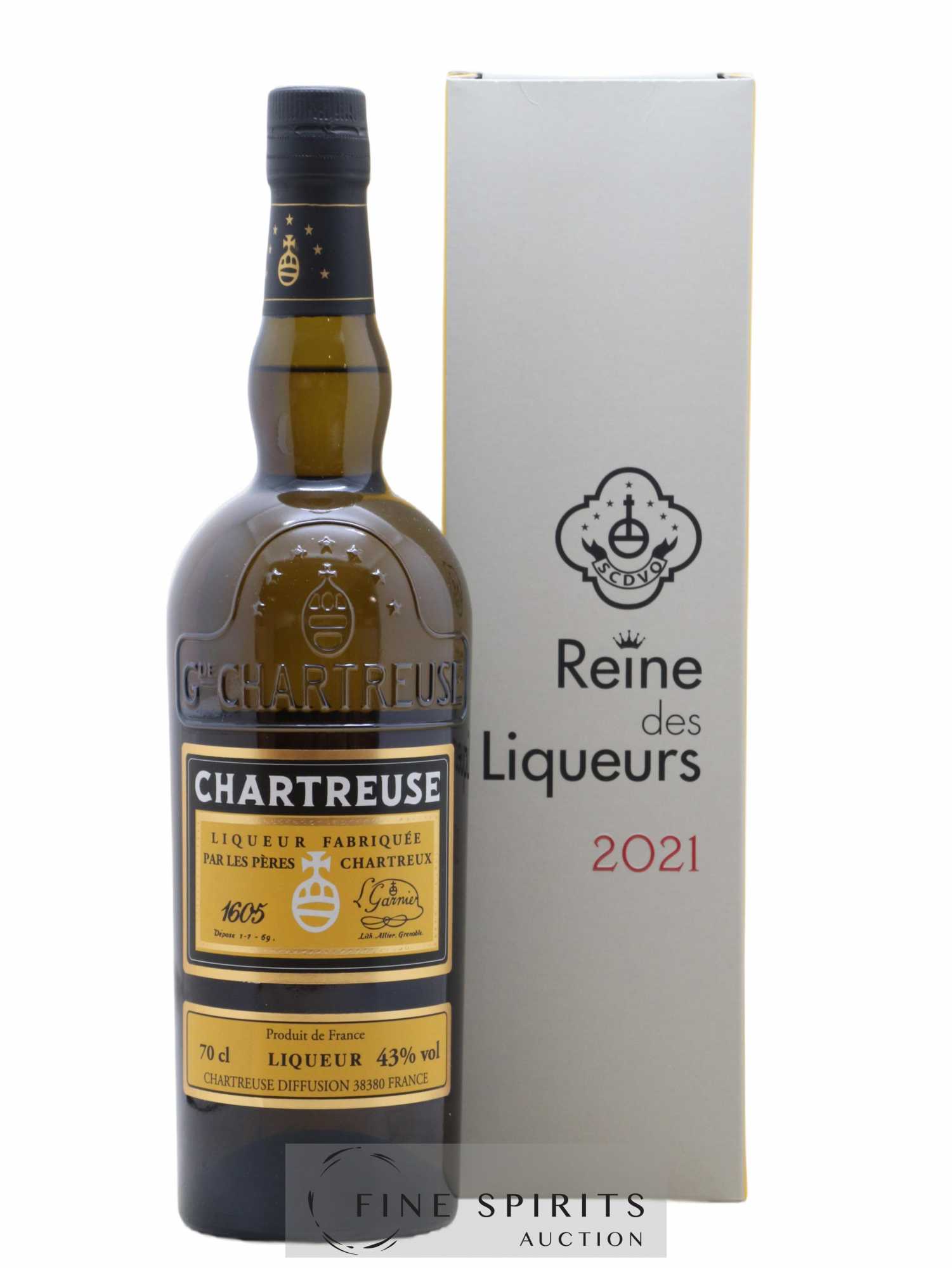 Chartreuse Of. Jaune - Reine des Liqueurs Mise 2021 - 2500 bouteilles