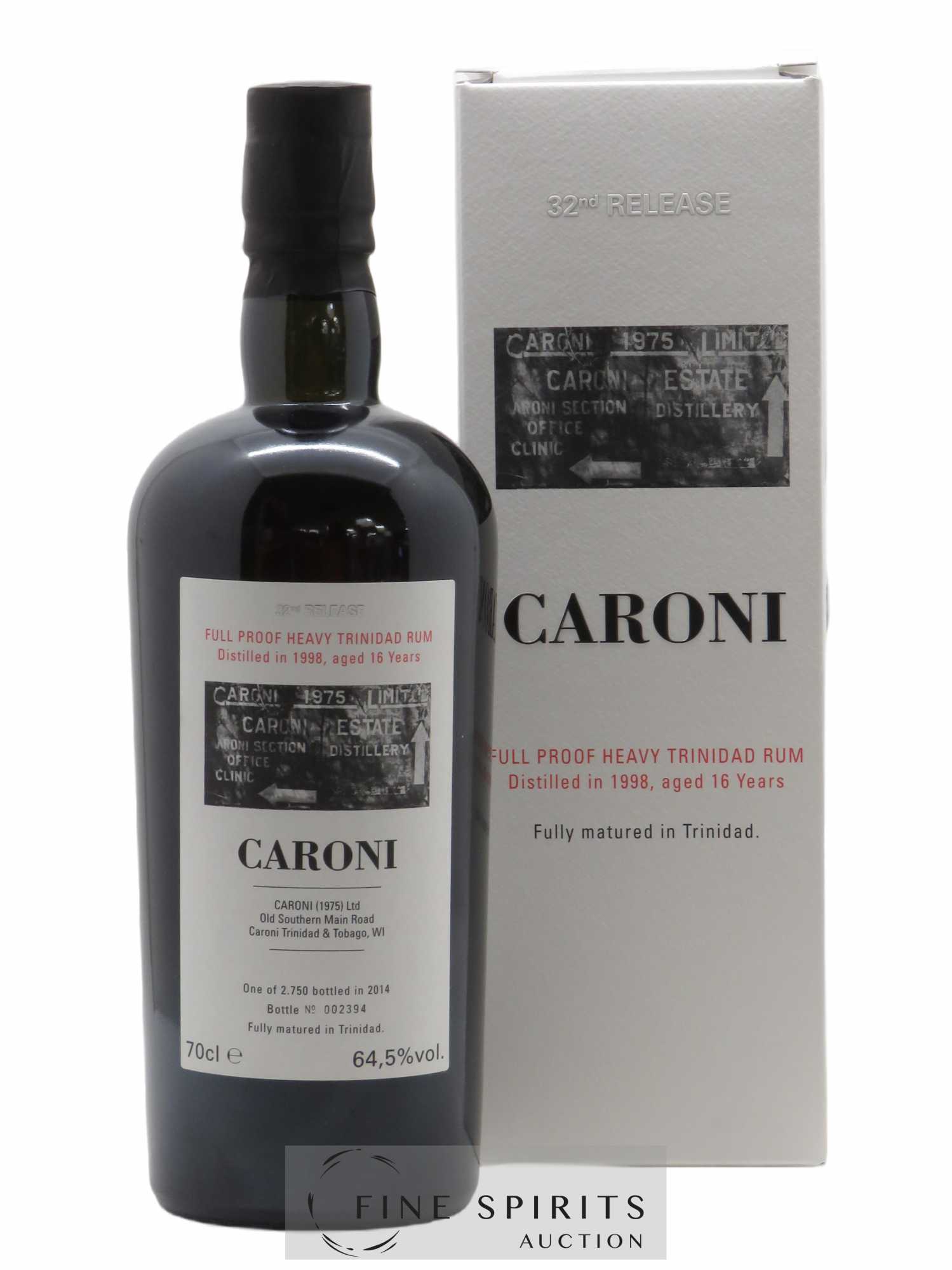 Caroni 16 years 1998 Velier Full Proof 32nd Release - One of 2750 - bottled 2014