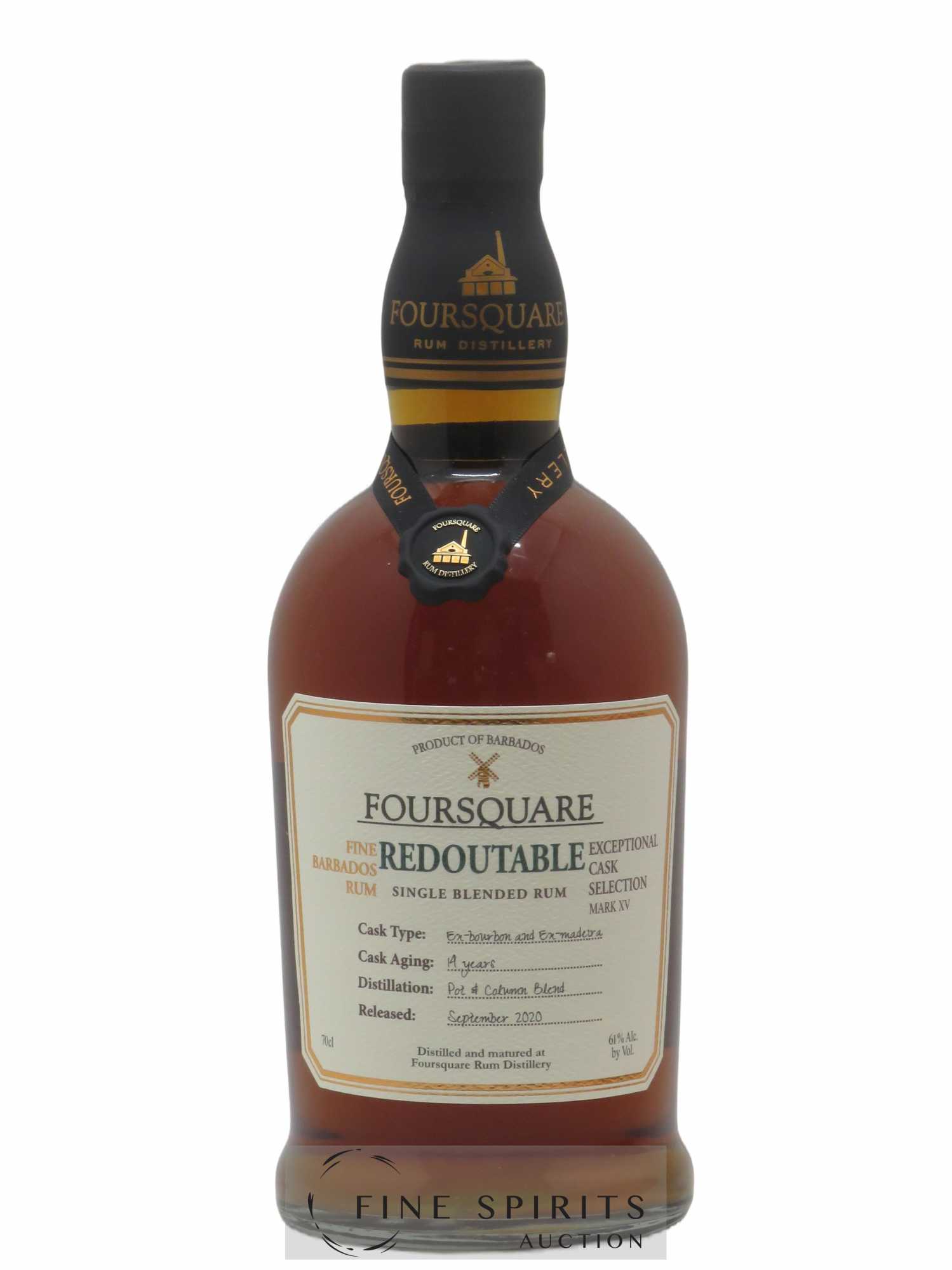 Foursquare 14 years Of. Redoutable Ex-Bourbon & Ex-Madeira Casks - bottled 2020 Exceptional Cask Selection Mark XV