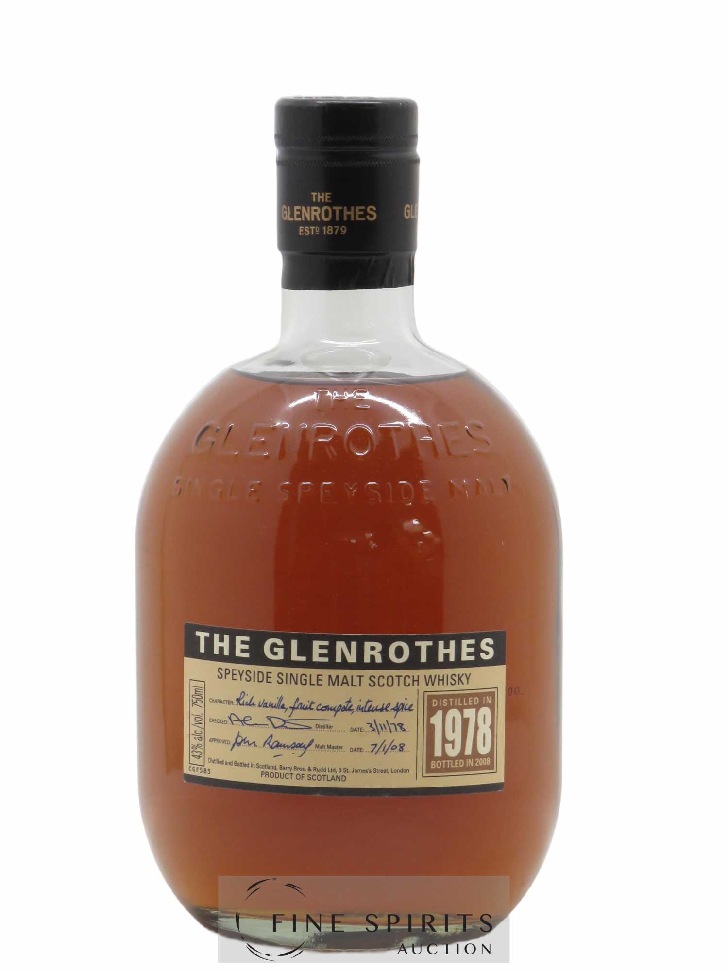 Glenrothes 1978 Of. bottled 2008