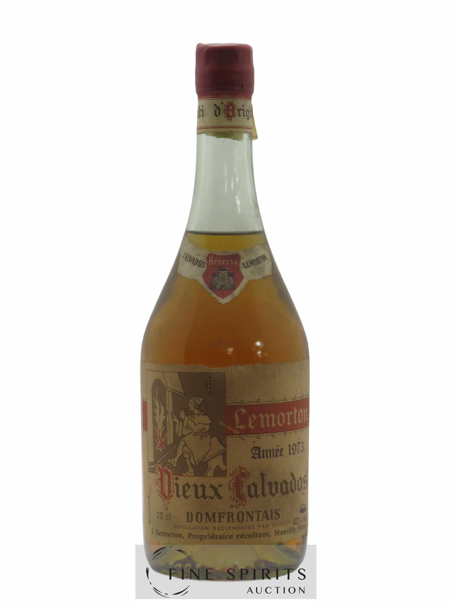 Lemorton 1973 Of. Vieux Calvados du Domfrontais Réserve