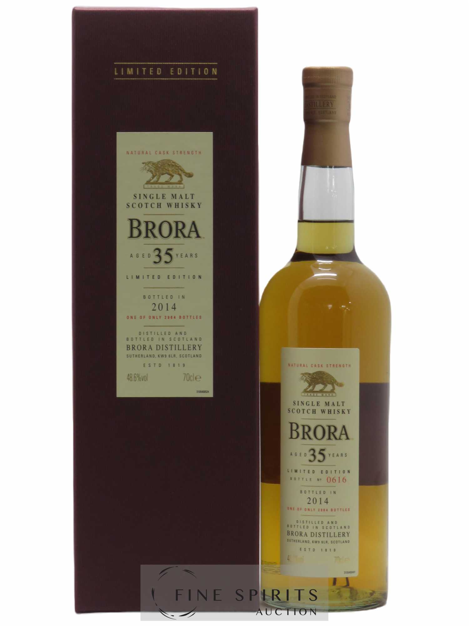 Brora 35 years Of. 2964 bottles - bottled in 2014 Limited Edition