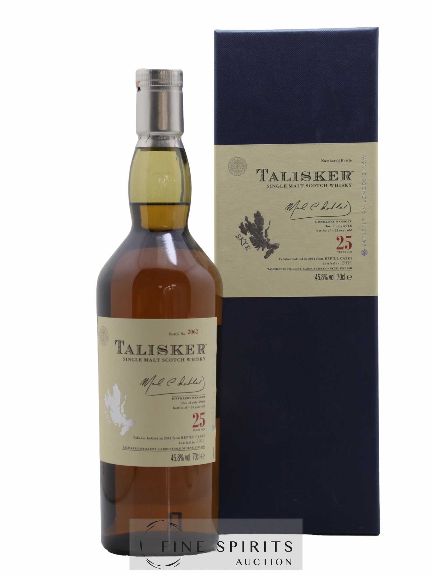 Talisker 25 years Of. One of 5946 - bottled 2011