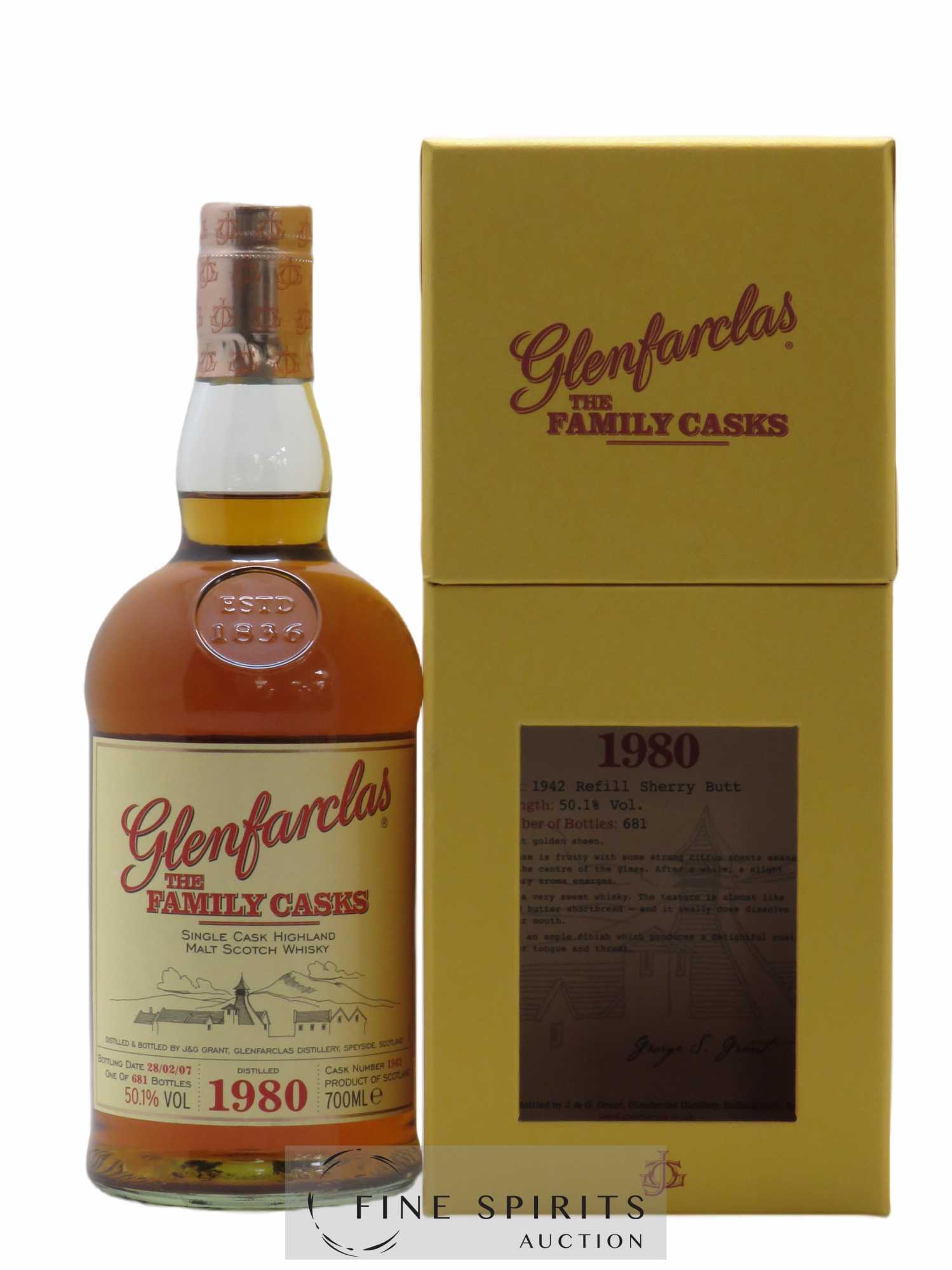 Glenfarclas 1980 Of. Cask n°1942 - 2007 Release The Family Casks