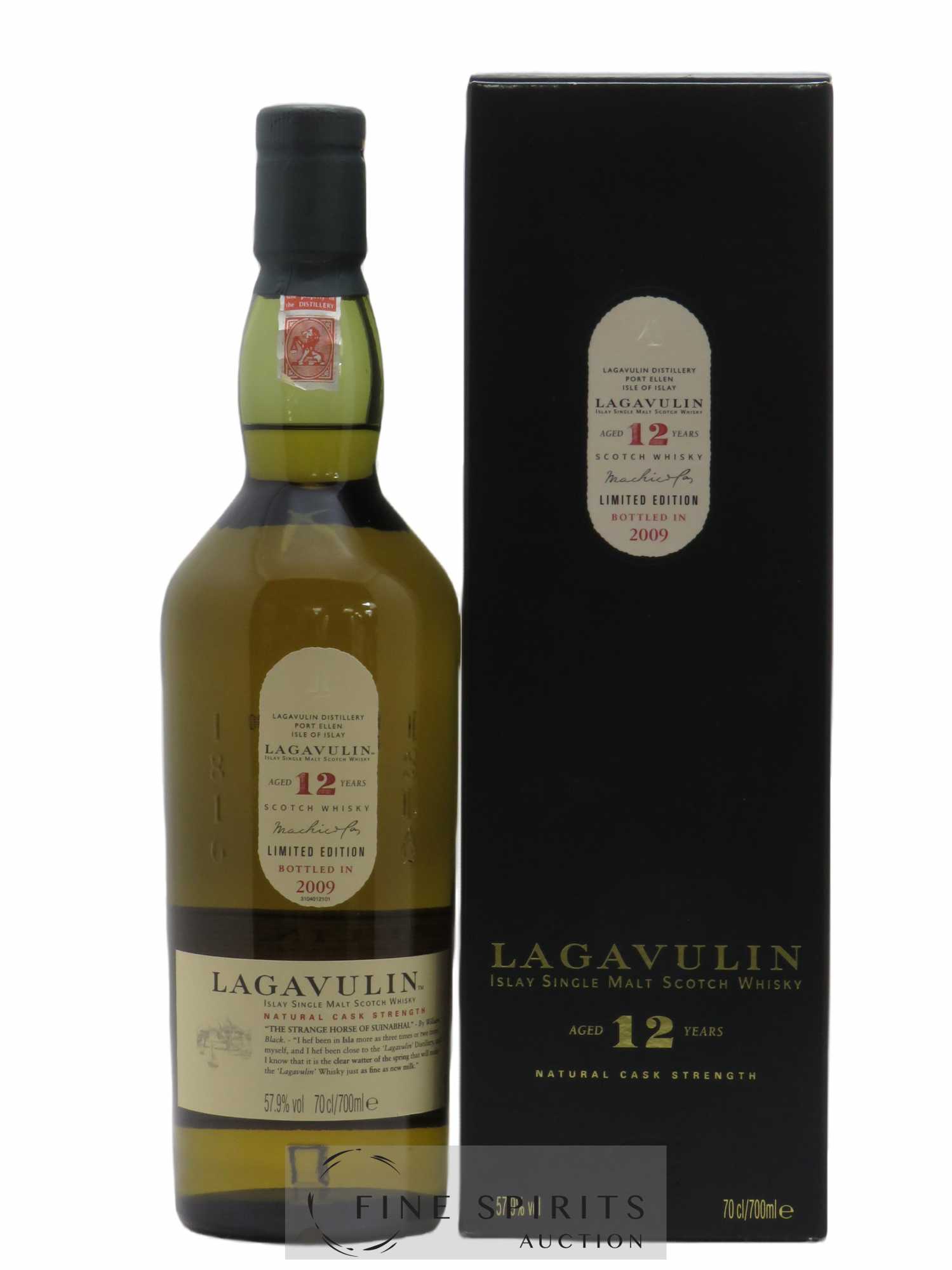 Lagavulin 12 years Of. Natural Cask Strength bottled in 2009 Limited Edition