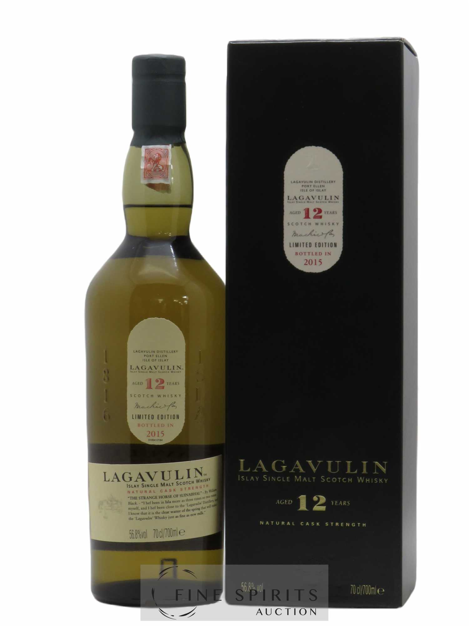 Lagavulin 12 years Of. Natural Cask Strength bottled in 2015 Limited Edition