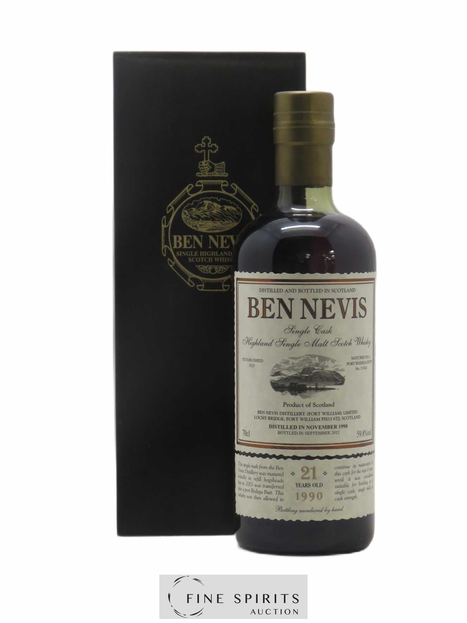 Ben Nevis 21 years 1990 Of. Port Wood Matured - One of 825 - bottled in 2012