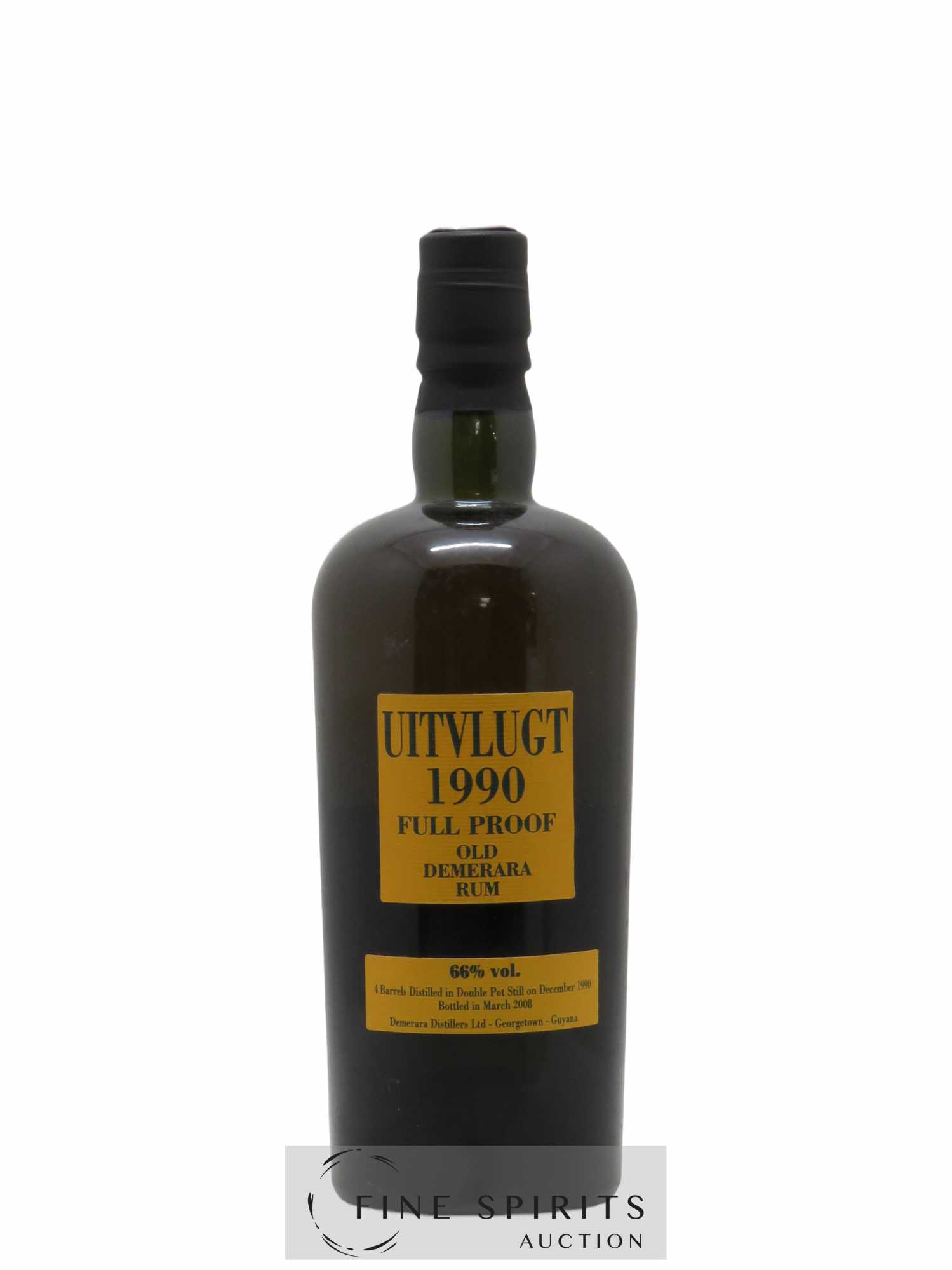 Uitvlugt 17 years 1990 Velier Demerara Bottled in 2008 Full Proof