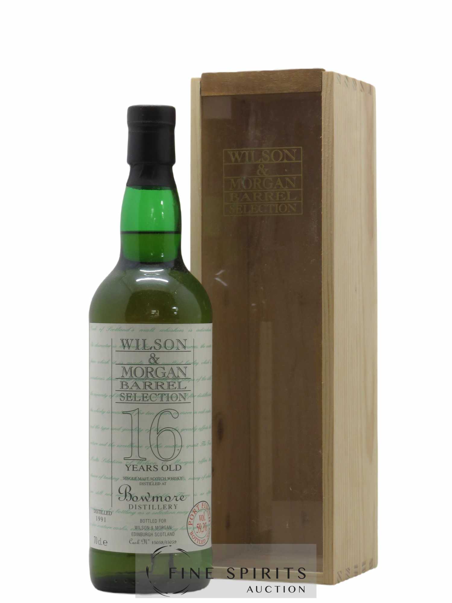 Bowmore 16 years 1991 Wilson & Morgan Barrel Selection Cask n° 15058-9 bottled 2008