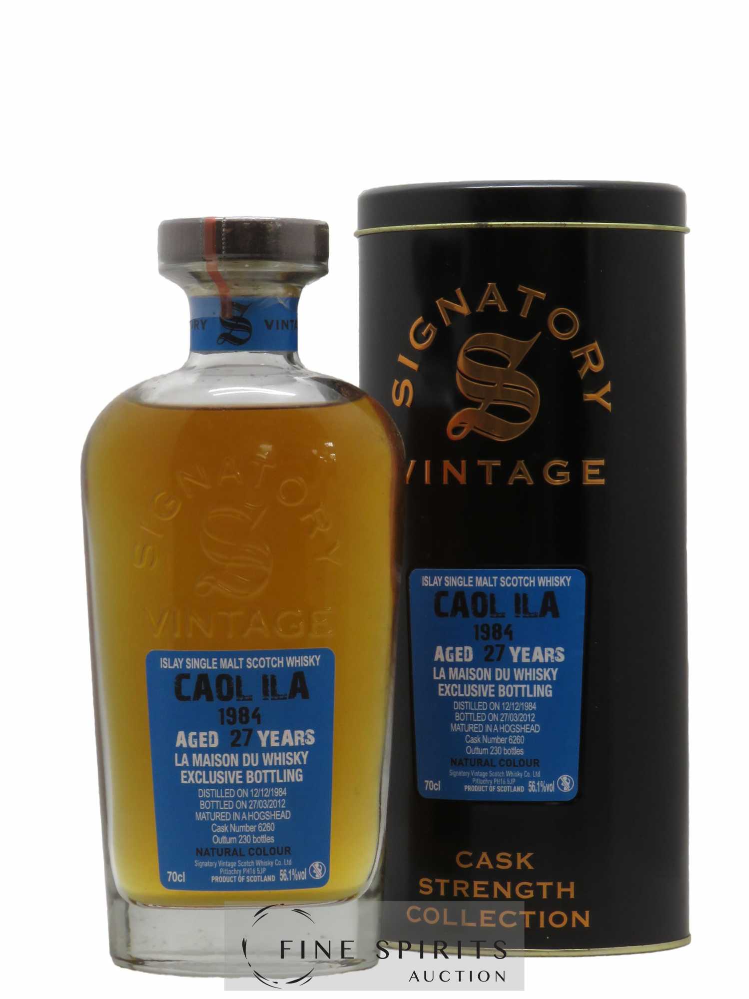 Caol Ila 27 years 1984 Signatory Vintage Single Cask 6260 LMDW Cask Strength Collection