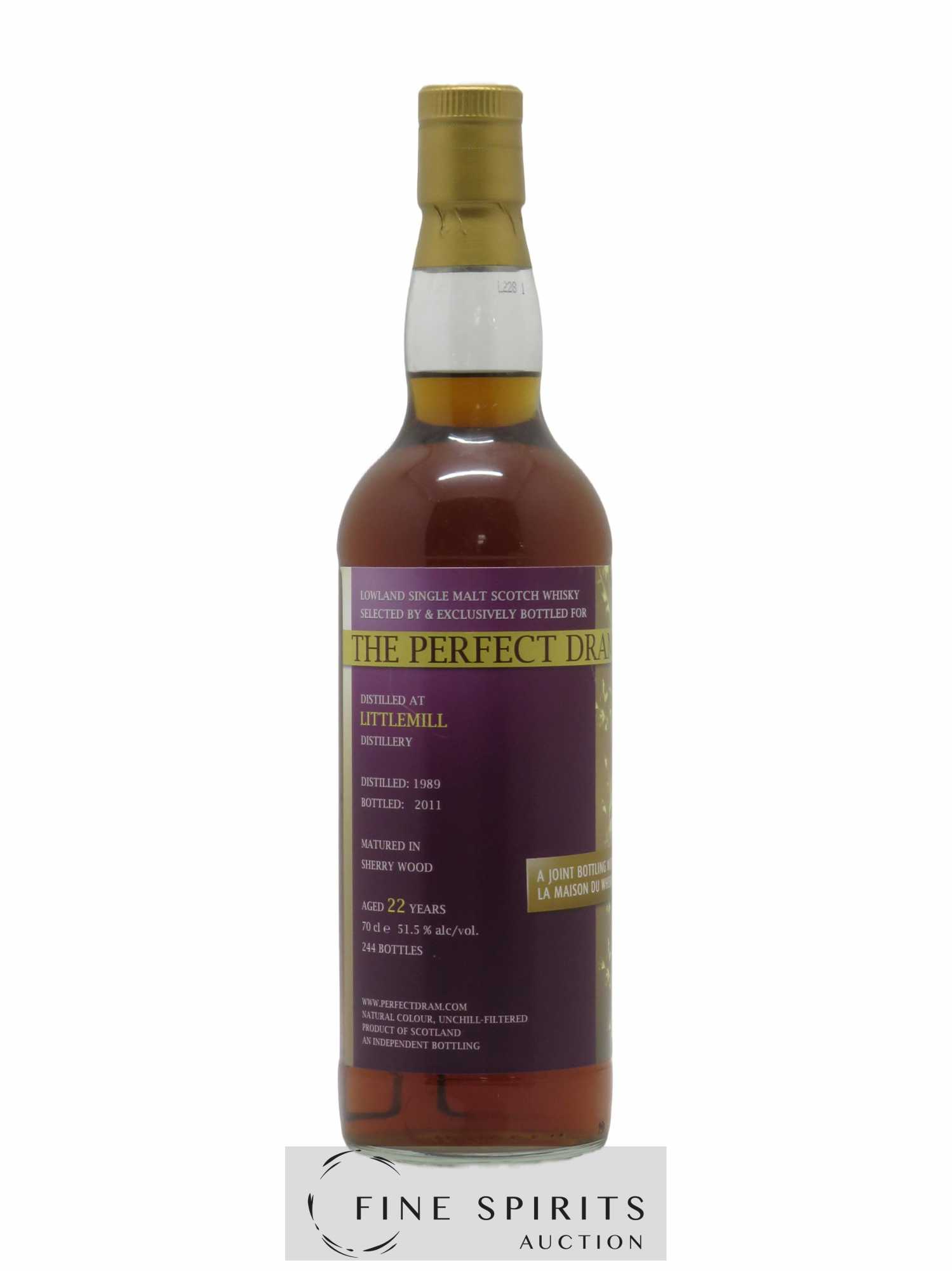 Littlemill 22 years 1989 The Whisky Agency Sherry Cask LMDW The Perfect Dram