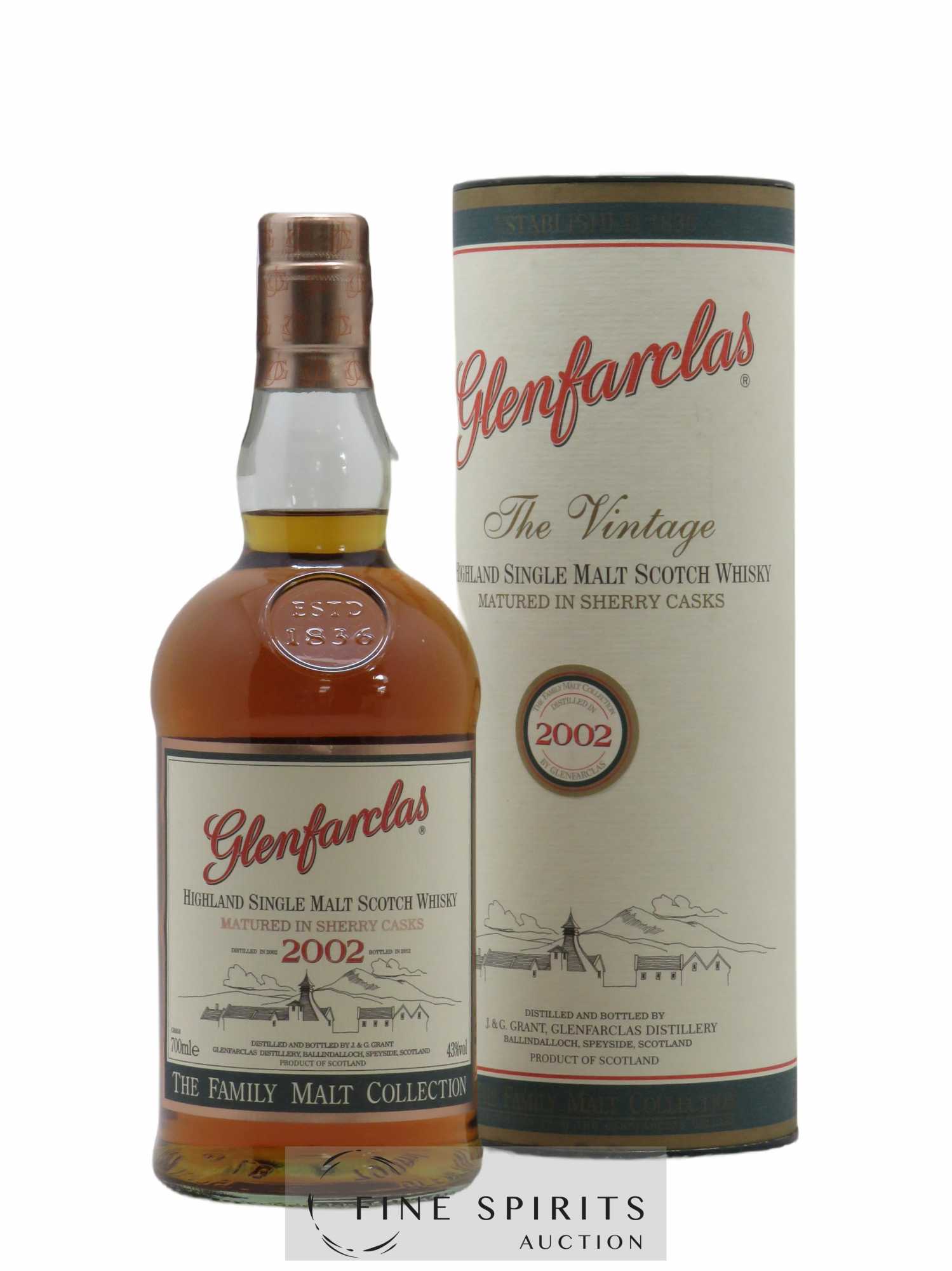 Glenfarclas 2002 Of. bottled in 2012 The Family Malt Collection