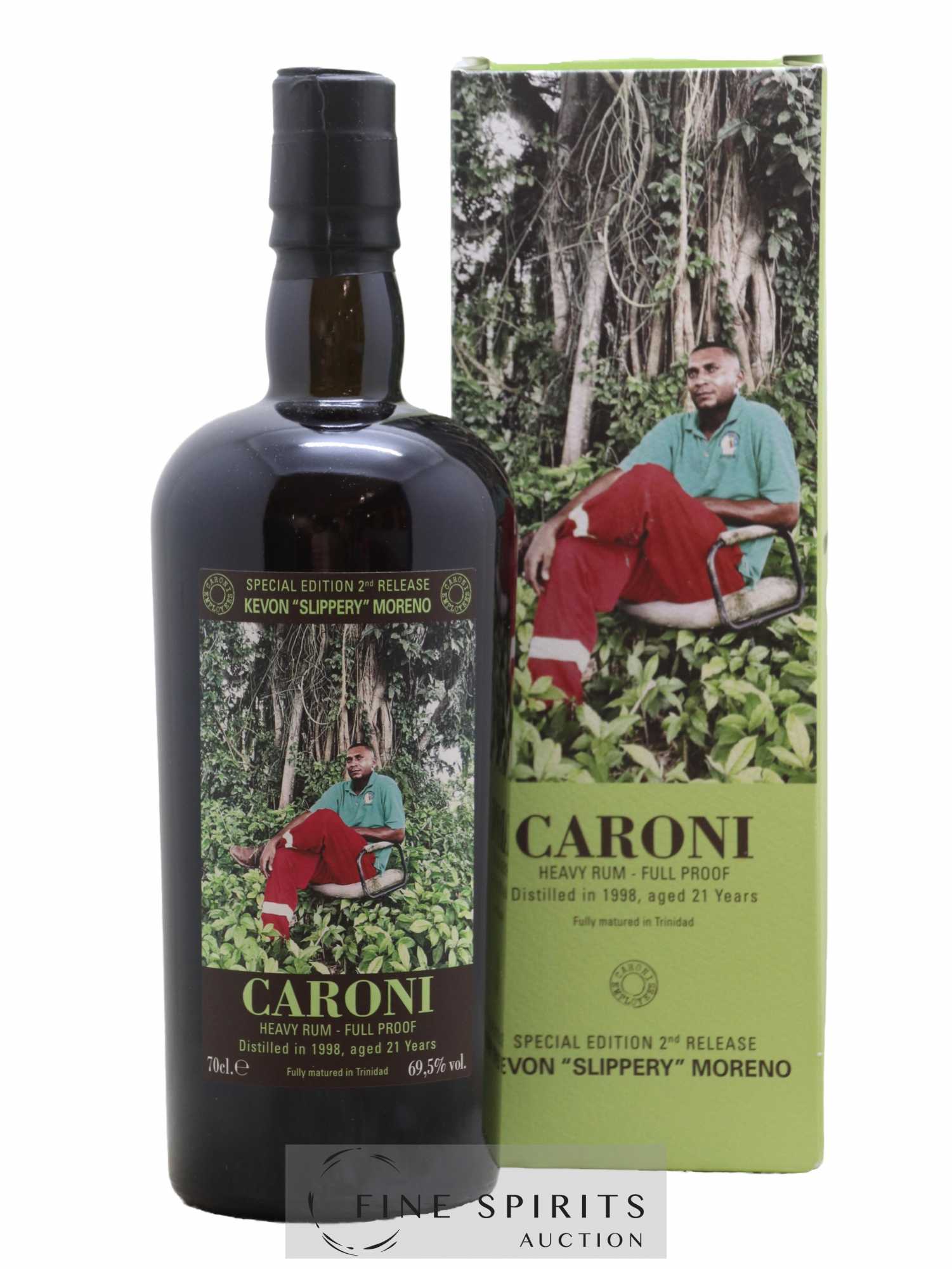 Caroni 21 years 1998 Velier Special Edition Kevon Slippery Moreno 2nd Release - One of 1400 - bottled 2019 Employee Serie