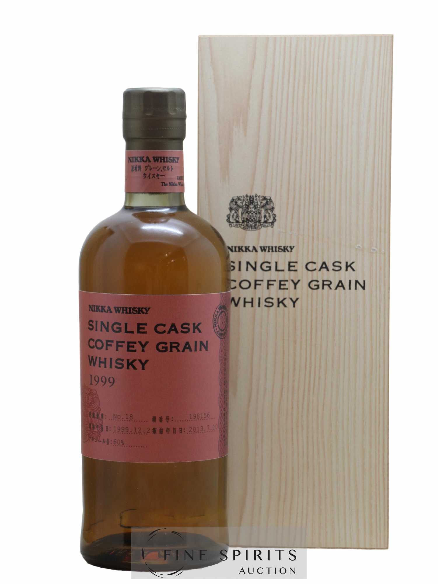 Nikka 1999 Of. Coffey Grain Cask n°198156 - bottled 2013 Nikka Single Cask