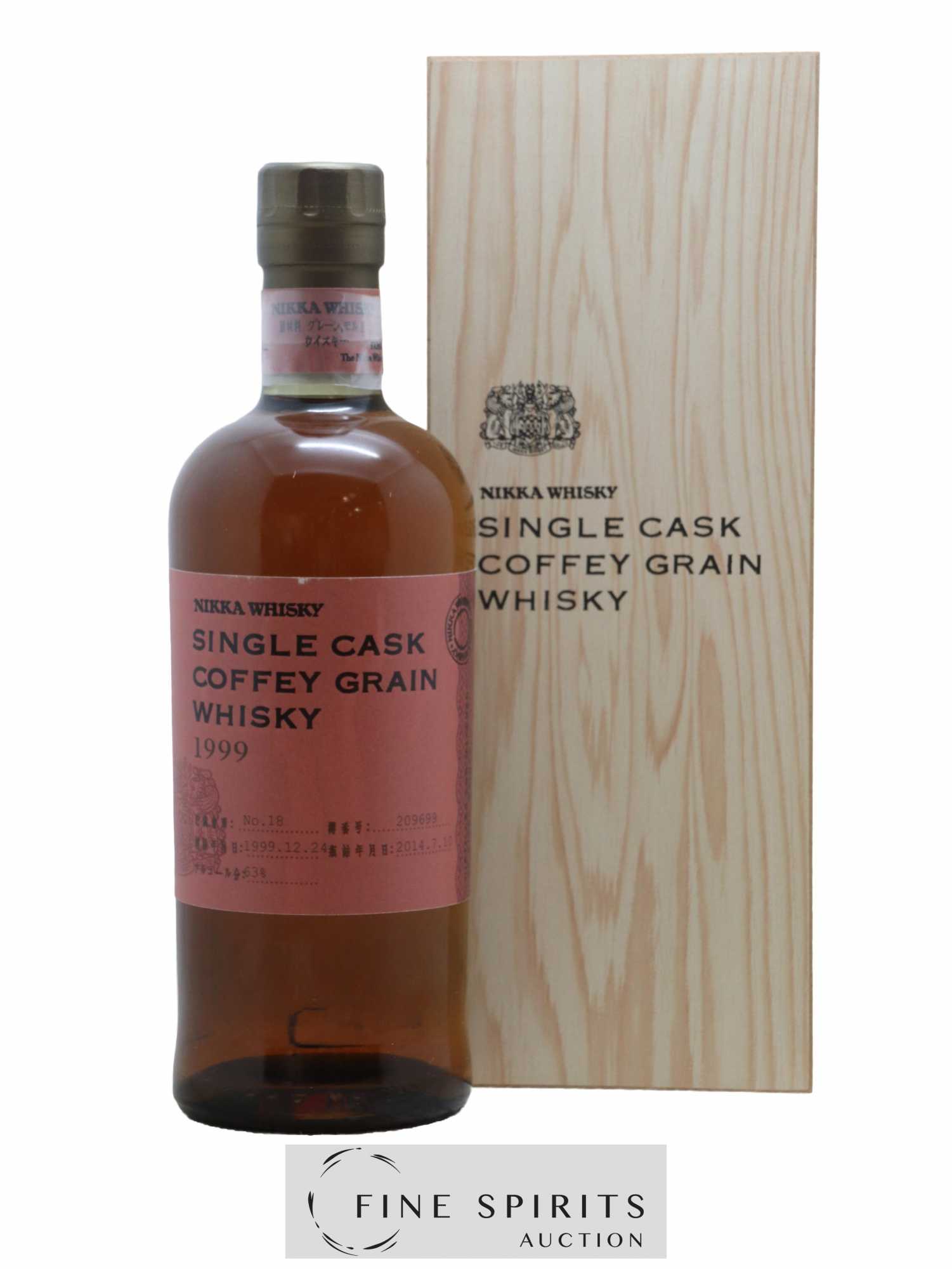 Nikka 1999 Of. Coffey Grain Cask n°209699 - bottled 2014 Nikka Single Cask