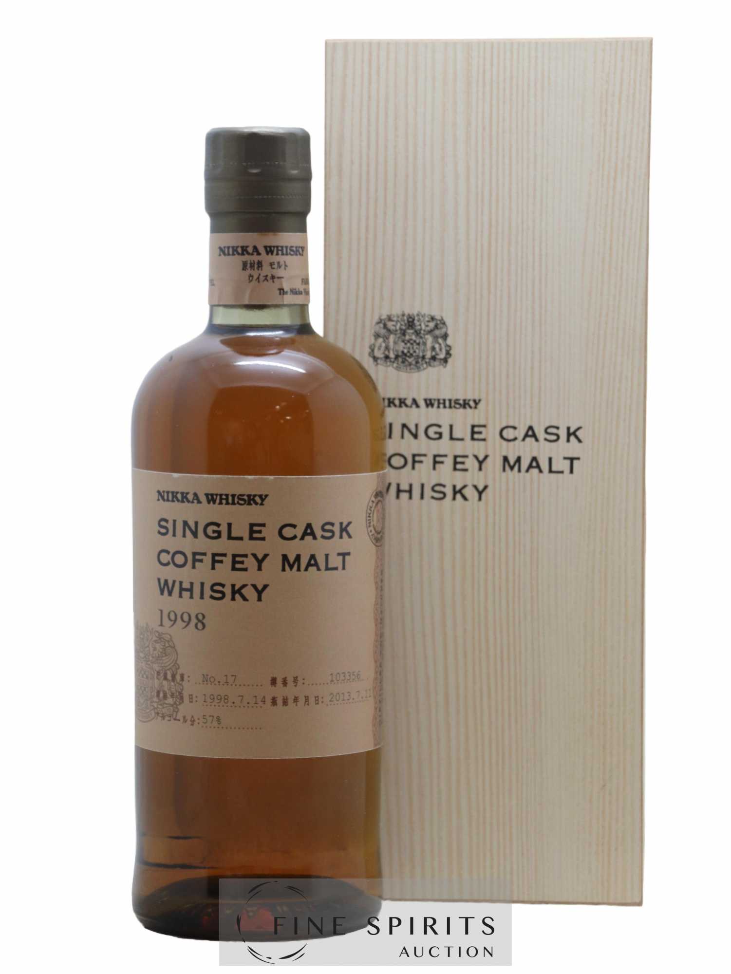 Nikka 1998 Of. Coffey Malt Cask n°103356 - bottled 2013 Nikka Single Cask