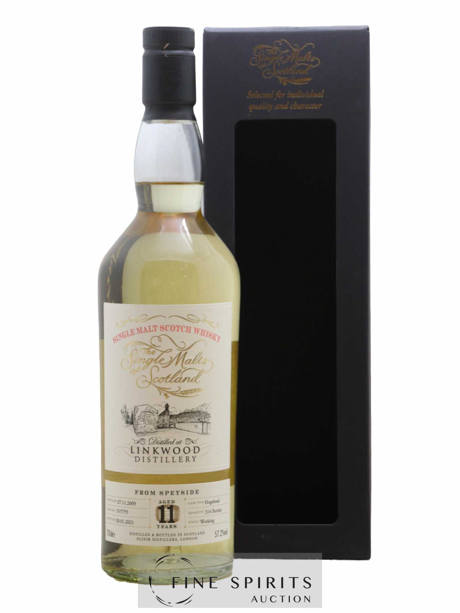 Linkwood 11 years 2009 Elixir Distillers Cask n°315755 - One of 314 - bottled 2021 The Single Malts of Scotland