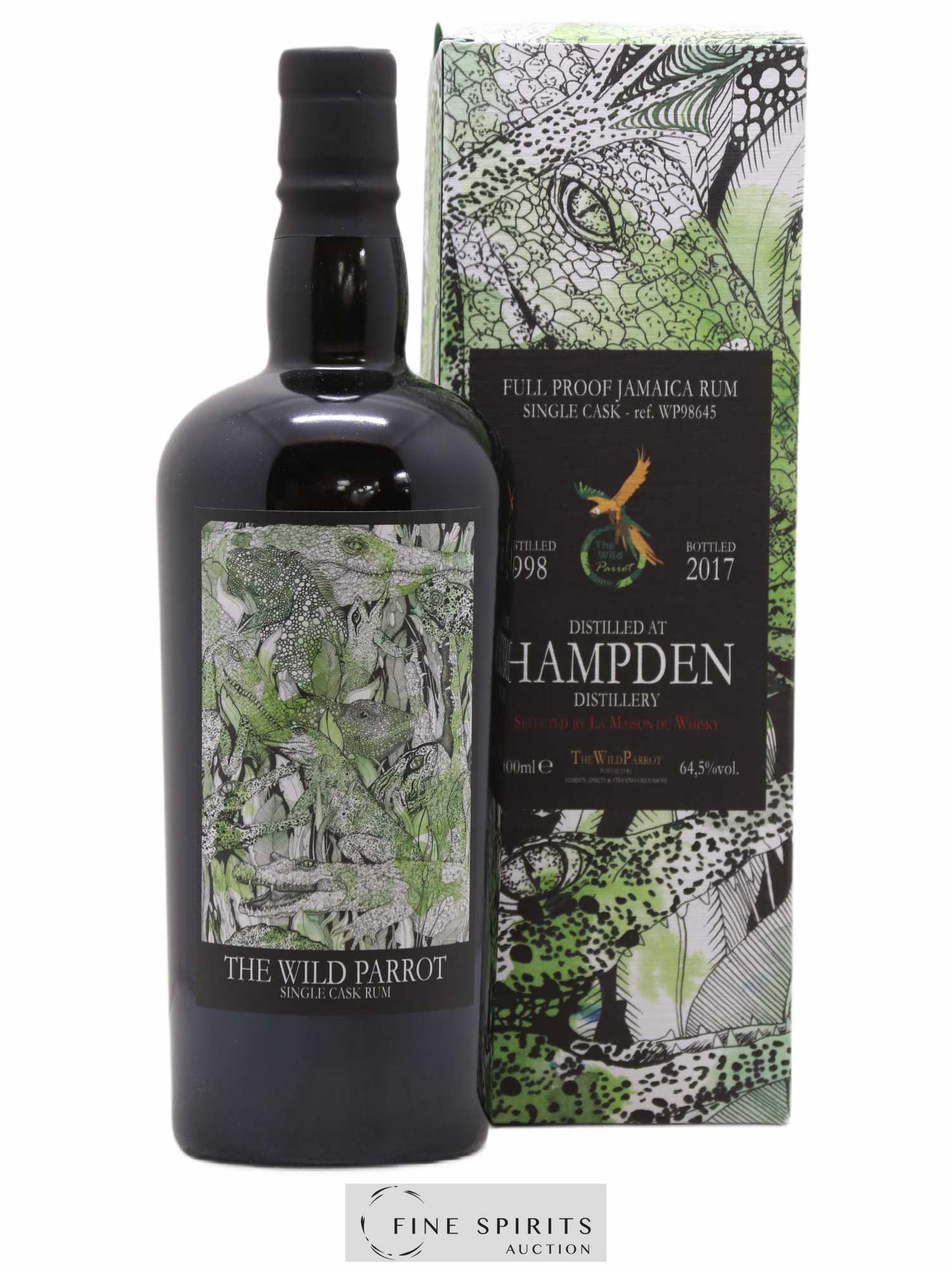 Hampden 1998 Hidden Spirits The Wild Parrot Single Cask n°WP98645 - bottled 2017 LMDW