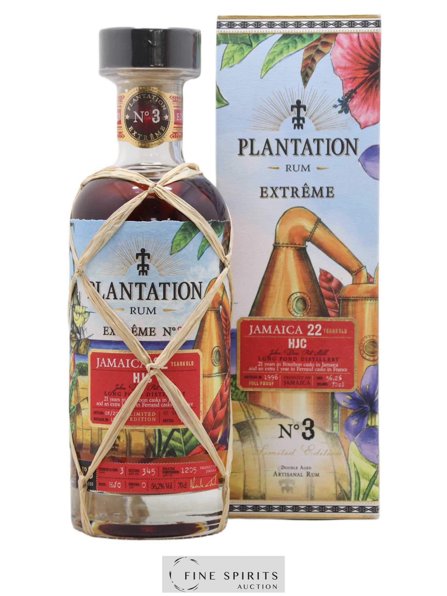 Plantation 22 years 1996 Pierre Ferrand Extrême n°3 Mark HJC - One of 2121 - bottled 2018 Limited Edition