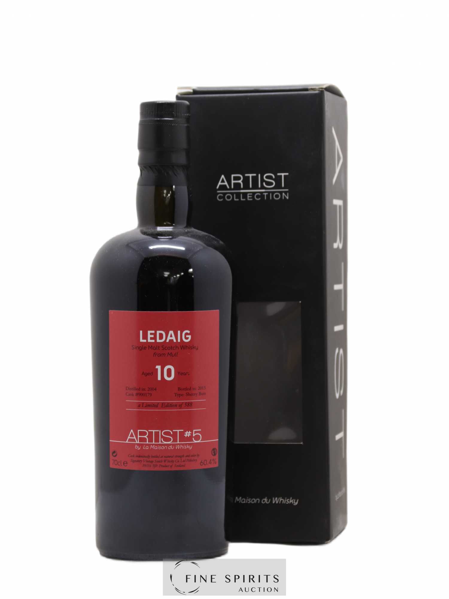 Ledaig 10 years 2004 Signatory Vintage Artist n°5 Cask n°900179 - One of 588 - bottled 2015 LMDW