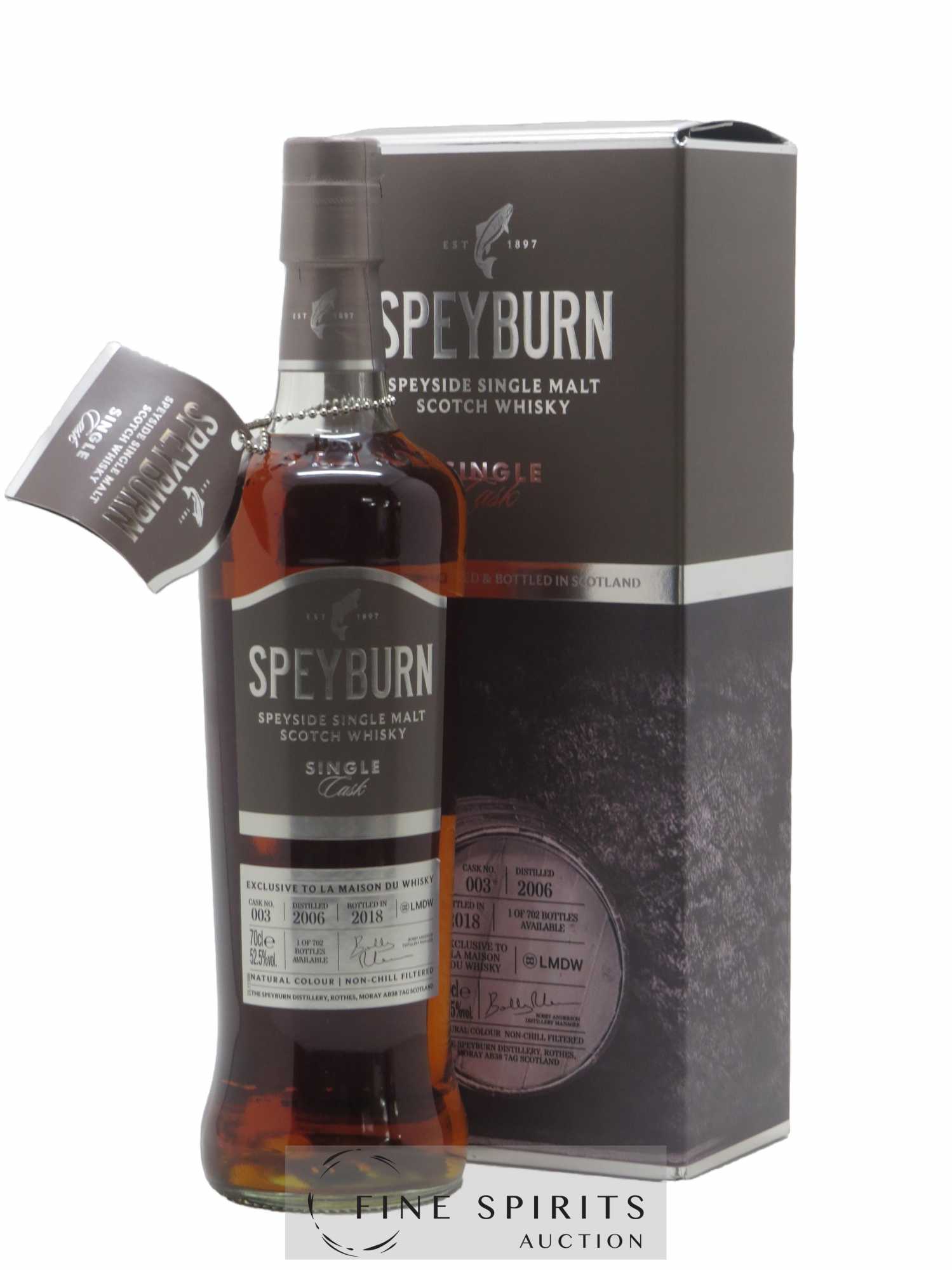 Speyburn 2006 Of. Single Cask n°003 - One of 702 bottles - bottled 2018 LMDW