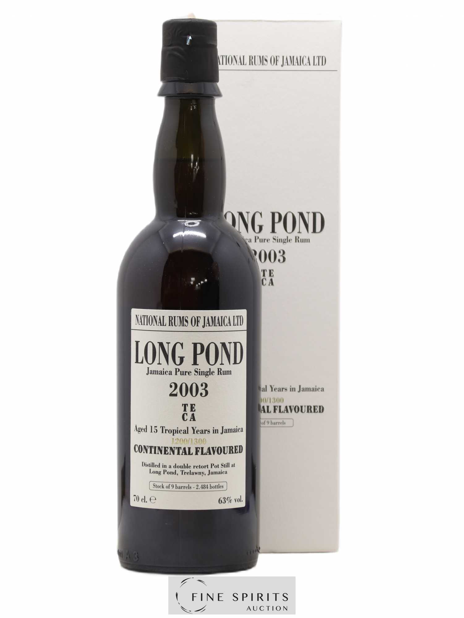 Long Pond 15 years 2003 Of. Mark TECA - One of 2484 - bottled 2018 LM&V National Rums of Jamaica