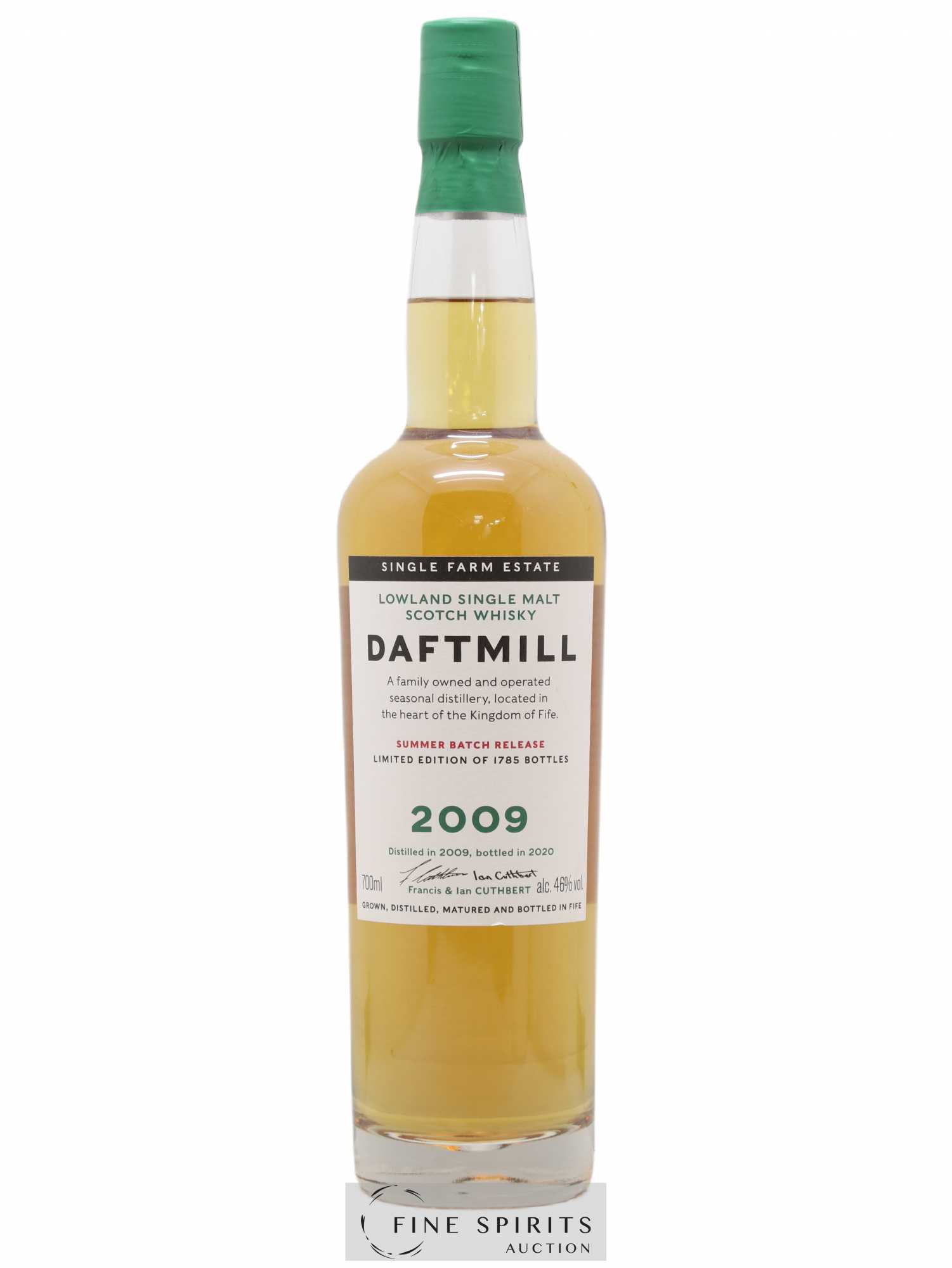 Daftmill 2009 Of. Single Farm Estate Summer Batch Release - bottled 2020 Limited Edition of 1785 bottles