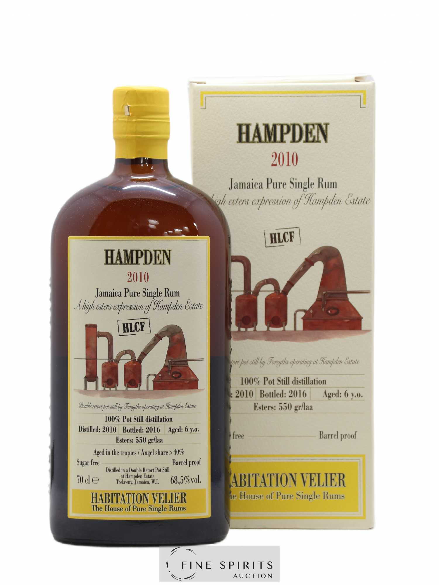 Hampden 6 years 2010 Velier HLCF Pot Still Distillation - bottled 2016 Habitation Velier