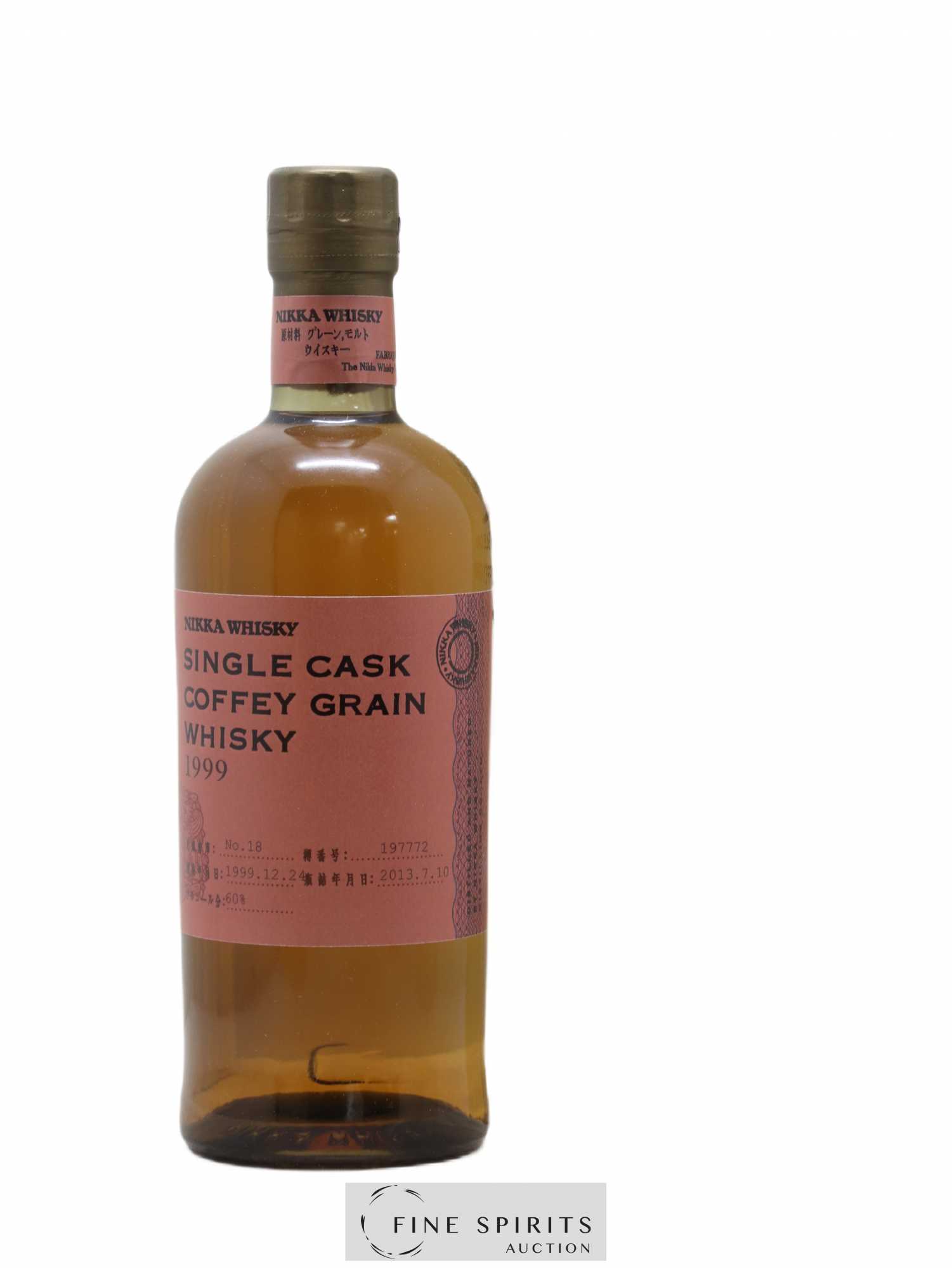 Nikka 1999 Of. Coffey Grain Cask n°197772 - bottled 2013 Nikka Single Cask