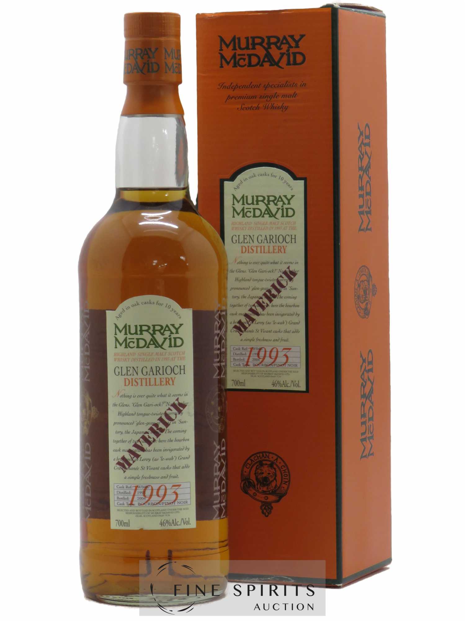 Glen Garioch 10 years 1993 Murray Mc David Maverick Cask n°W0407 bottled 2004