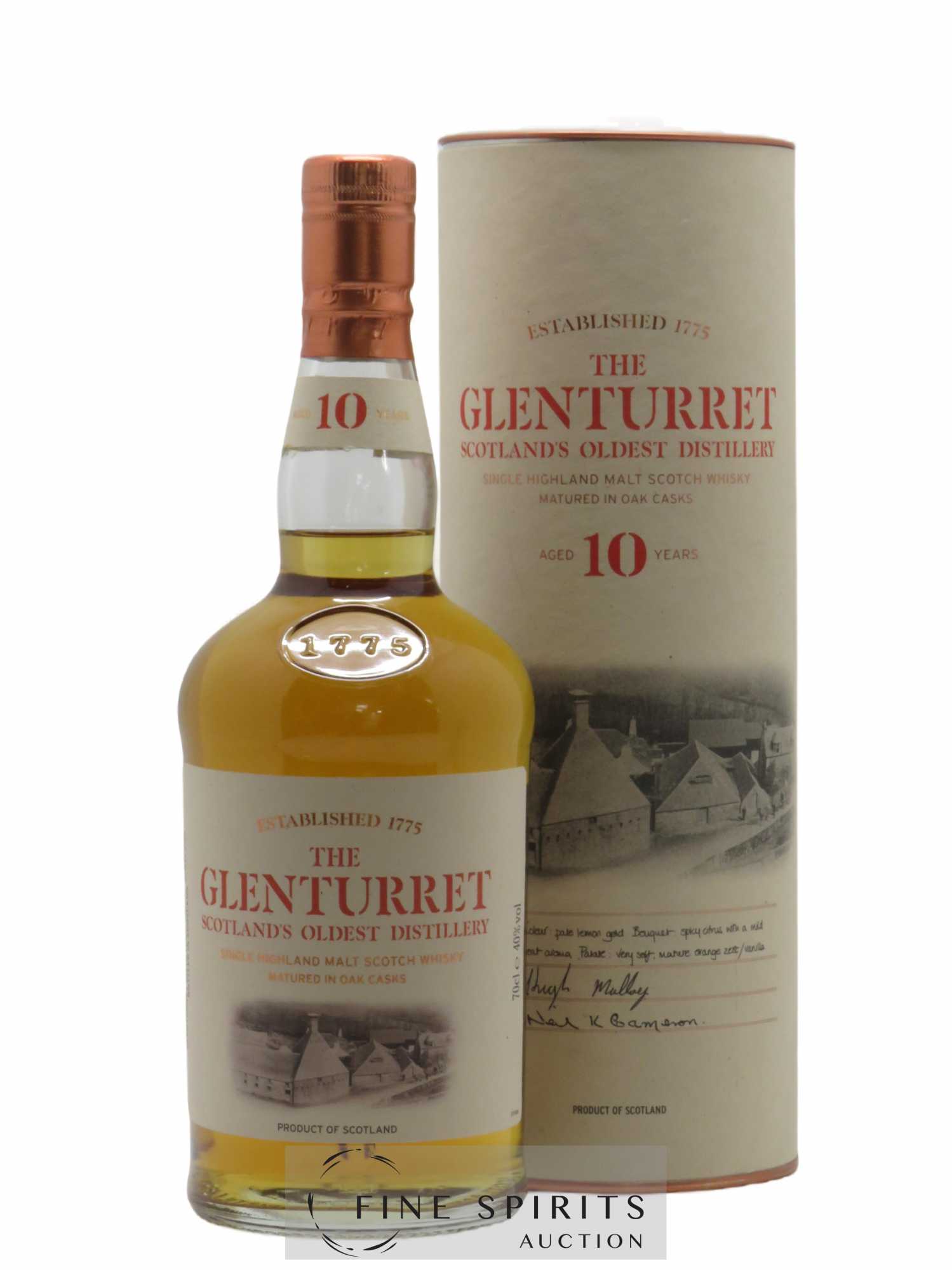 Glenturret 10 years Of. Oak Casks