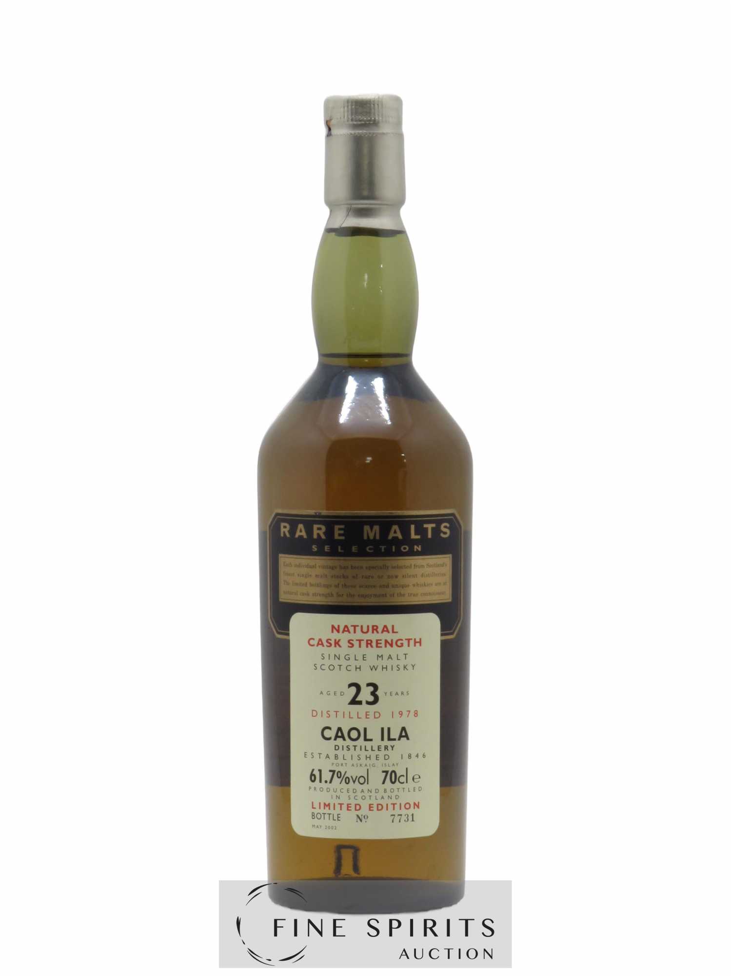 Caol Ila 23 years 1978 Of. Rare Malts Selection Natural Cask Strengh - bottled 2002 Limited Edition