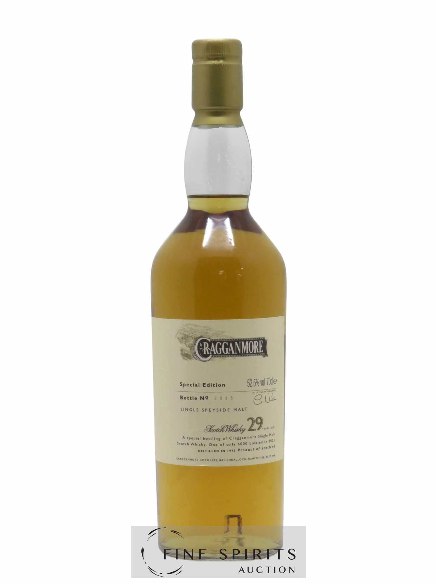 Cragganmore 29 years 1973 Of. bottled in 2003 Special Edition