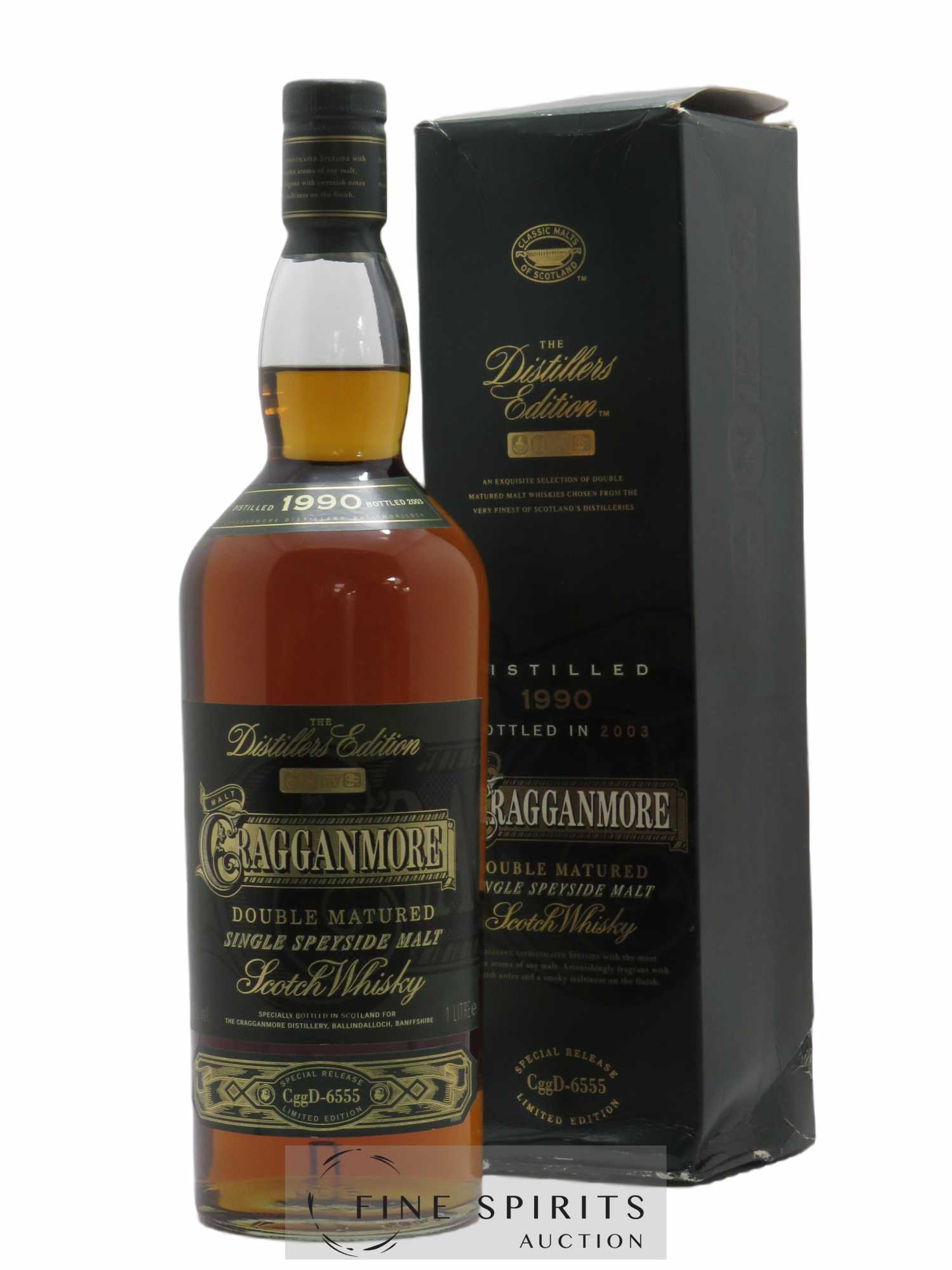 Cragganmore 1990 Of. The Distillers Edition Special Release CggD-6555 bottled in 2003 Limited Edition