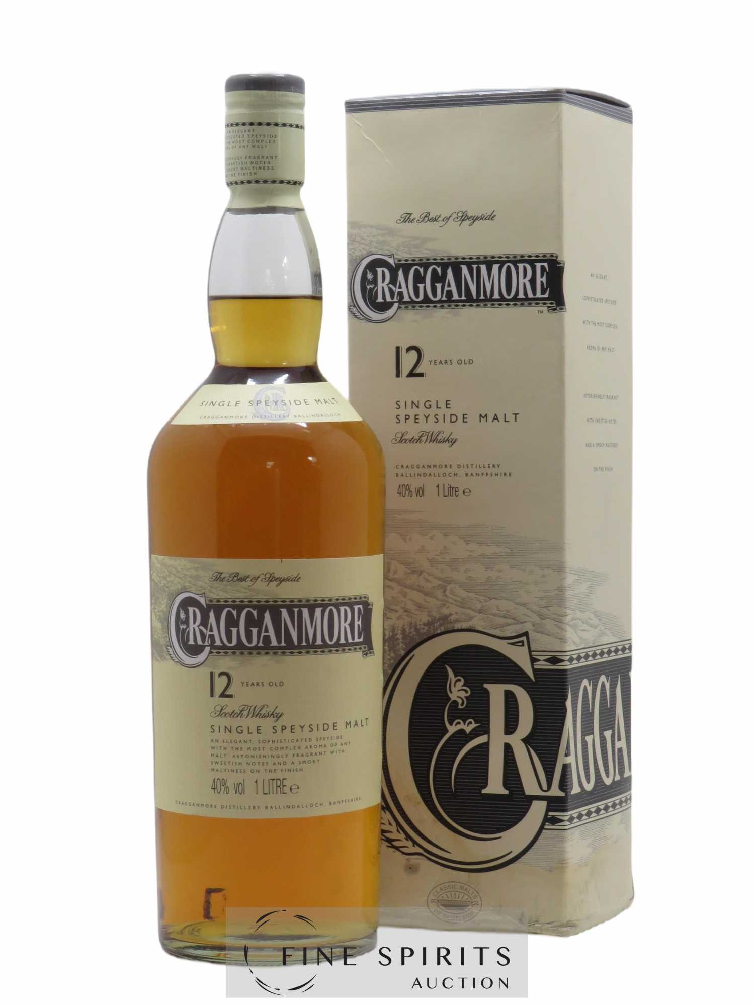 Cragganmore 12 years Of. 100cl.